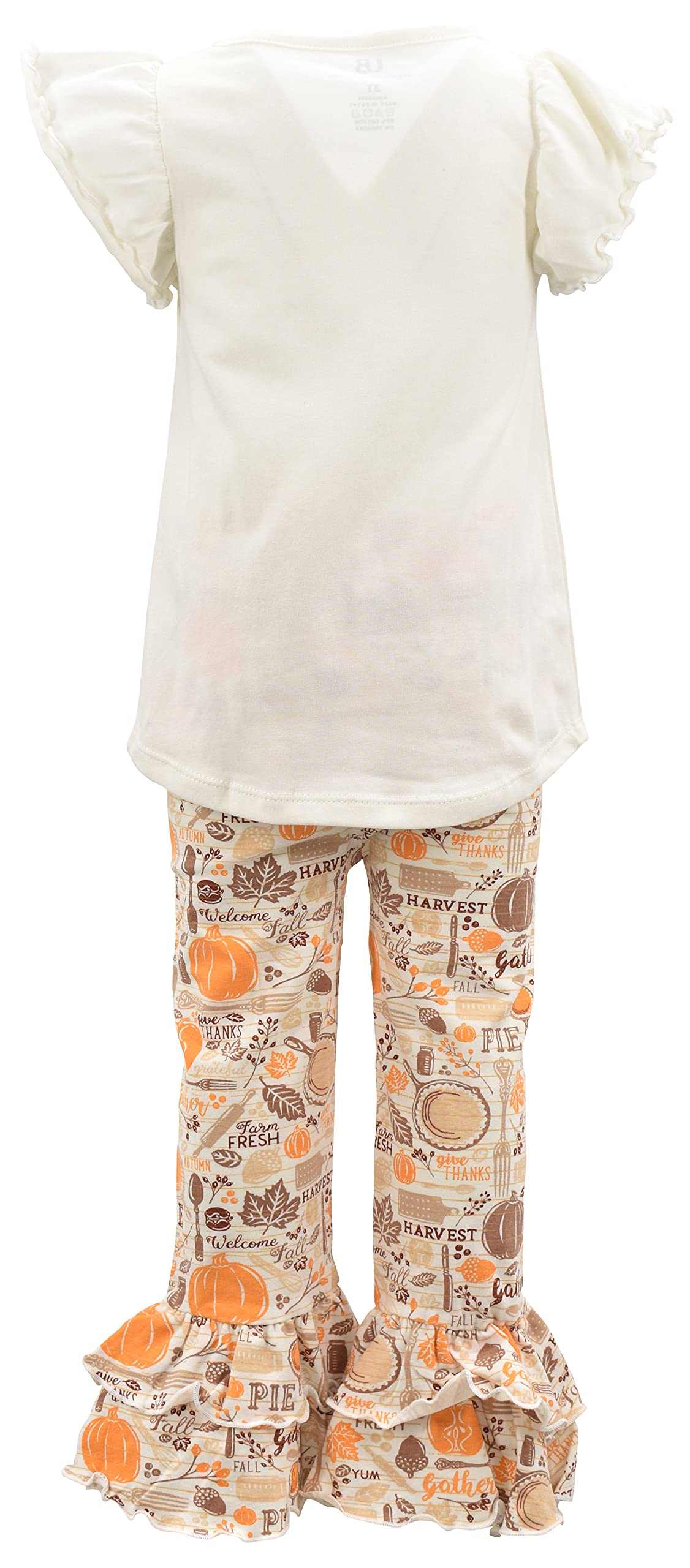 Unique 2-Piece Baby Girl Outfit - Ruffle Leggings & Shirt Set for Toddlers | Playtime & Casual Wear