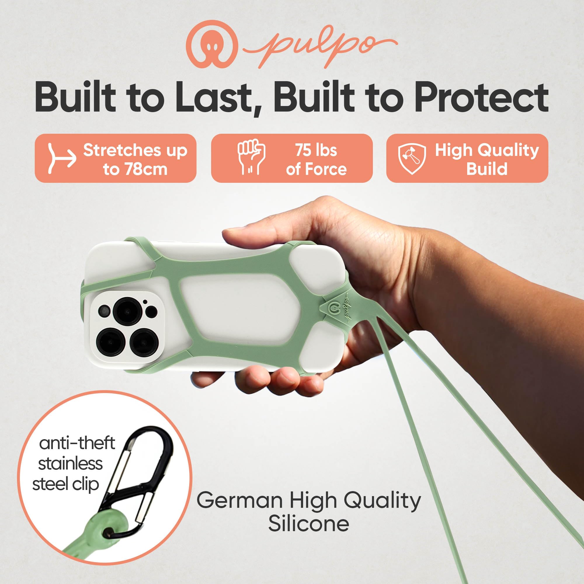 Pulso Anti Theft Phone Lanyard for 6.1-6.8