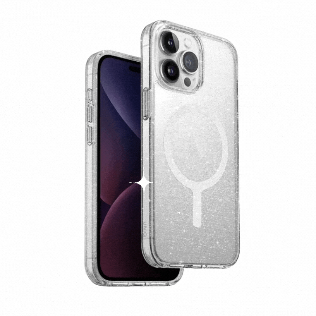 iPhone 15 Series Glitter Tinsel MagSafe Case - Shockproof & Scratch Resistant Protective Cover with Strong Magnetic Grip for iPhone 15/15 Pro/15 Pro Max - Perfect for Parties, Travel & Everyday Use