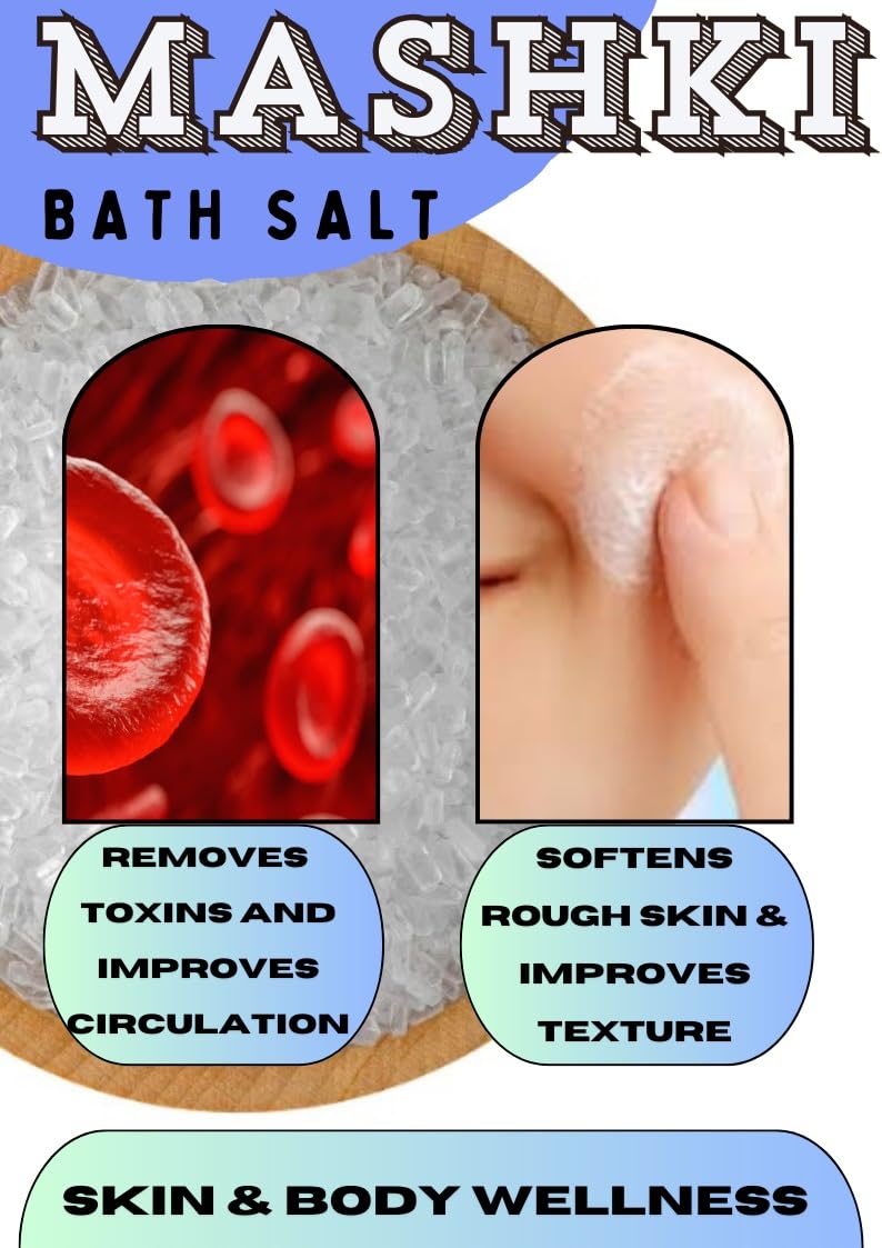 Premium MASHKI Epsom Salt (Magnesium Sulfate) for Muscle Relief, Pain Relief & Skin Care | Wound Healing & Plant Growth Booster | Relaxing Bath Soak, Gardening Aid & Therapeutic Treatment