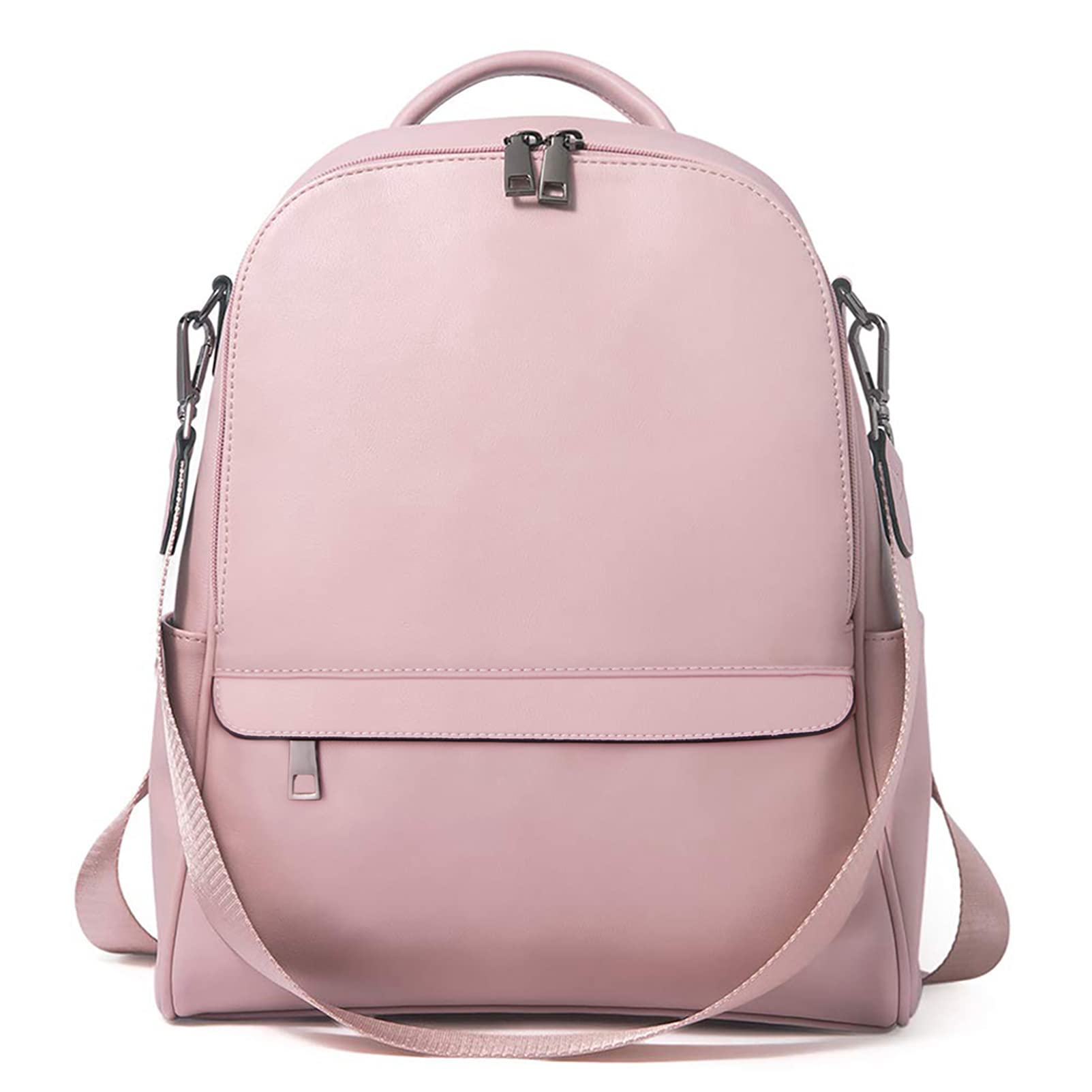 BROMEN Women's Leather Anti-Theft Travel Backpack Purse - Stylish College Shoulder Handbag for Work, School & Daily Commute