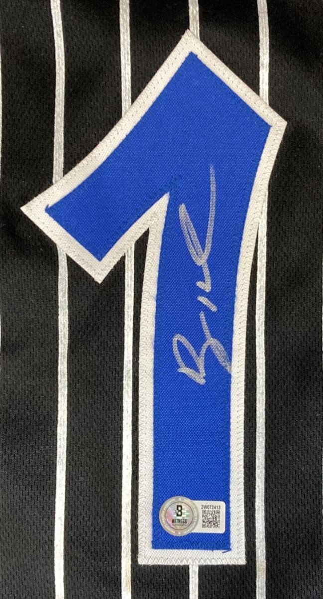 Authentic Penny Hardaway Orlando Magic Signed Black Basketball Jersey - BAS ITP Certified - Perfect for NBA Collectors, Fans & Sports Memorabilia Enthusiasts
