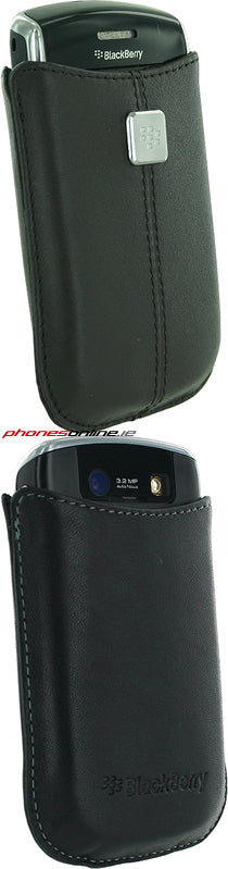 Premium Blackberry HDW 18962 Genuine Leather Pouch Case for Blackberry Curve 8520 - Slim Protective Cover for Business & Travel Use