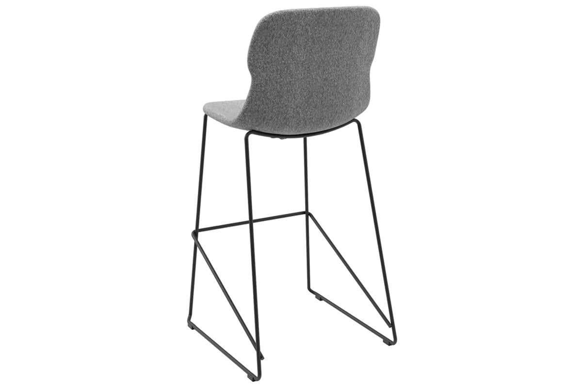 Sammy Counter Stool with Sled Base - 30 Inch Seat Height, Fabric Upholstered Bar Stool for Kitchen Island, Breakfast Nook & Home Bar Decor