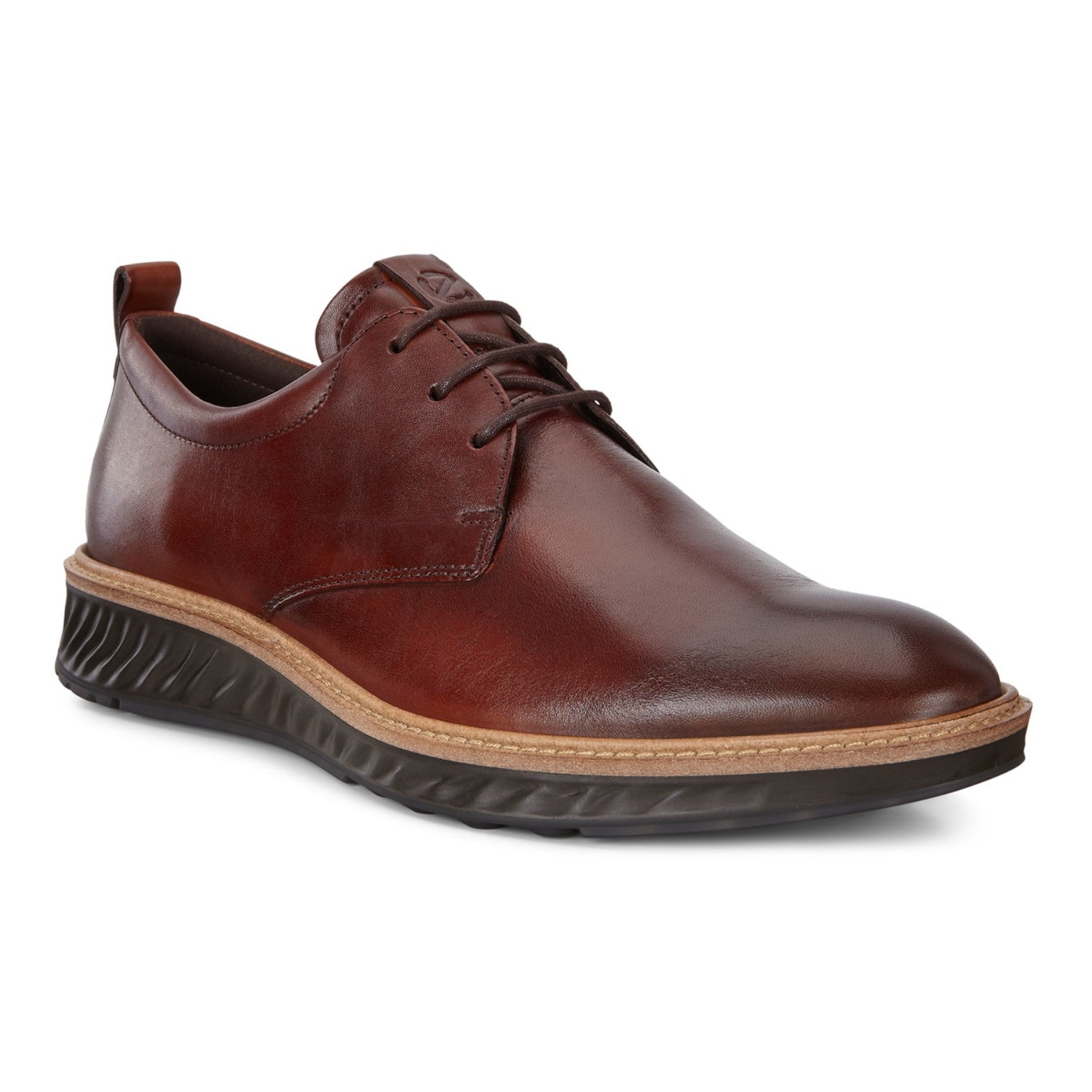 ECCO Men's ST.1 Hybrid Casual Sneakers in Cognac Leather - Comfortable Walking Shoes for Men | Perfect for Office, Travel & Everyday Wear