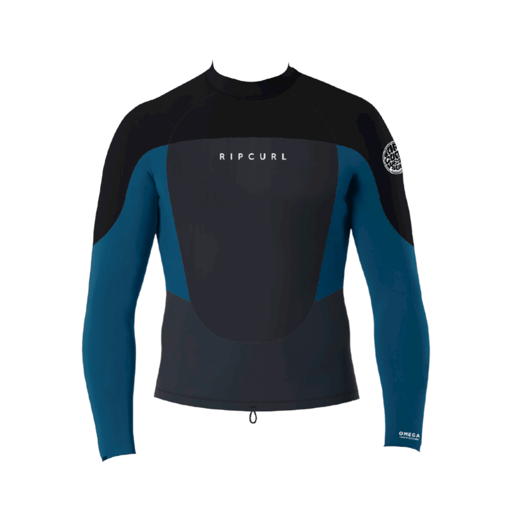Rip Curl Omega Long Sleeve Wetsuit Jacket for Men & Women - 3mm Neoprene Surfing Jacket with UV Protection - Perfect for Surfing, Diving & Water Sports