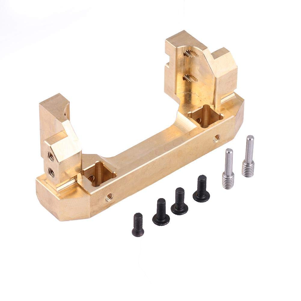 Durable Brass Front Bumper for Traxxas 1/10 RC Crawler Car - Heavy Duty Bumper Bracket with Mount for Off-Road RC Model Vehicles - Perfect for Rock Crawling & Trail Adventures