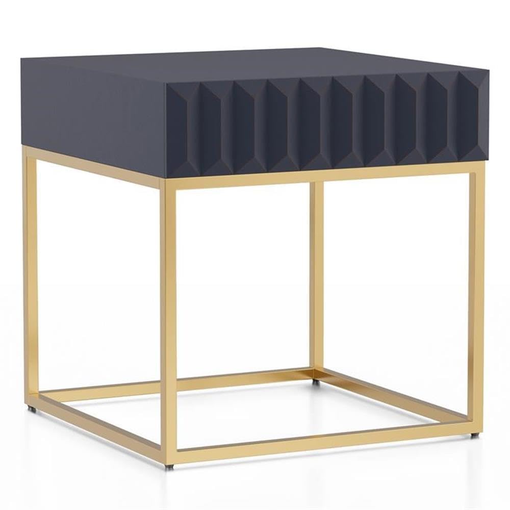 Giffore Metal 2-Piece Coffee Table Set - Antique Blue for Living Room Decor