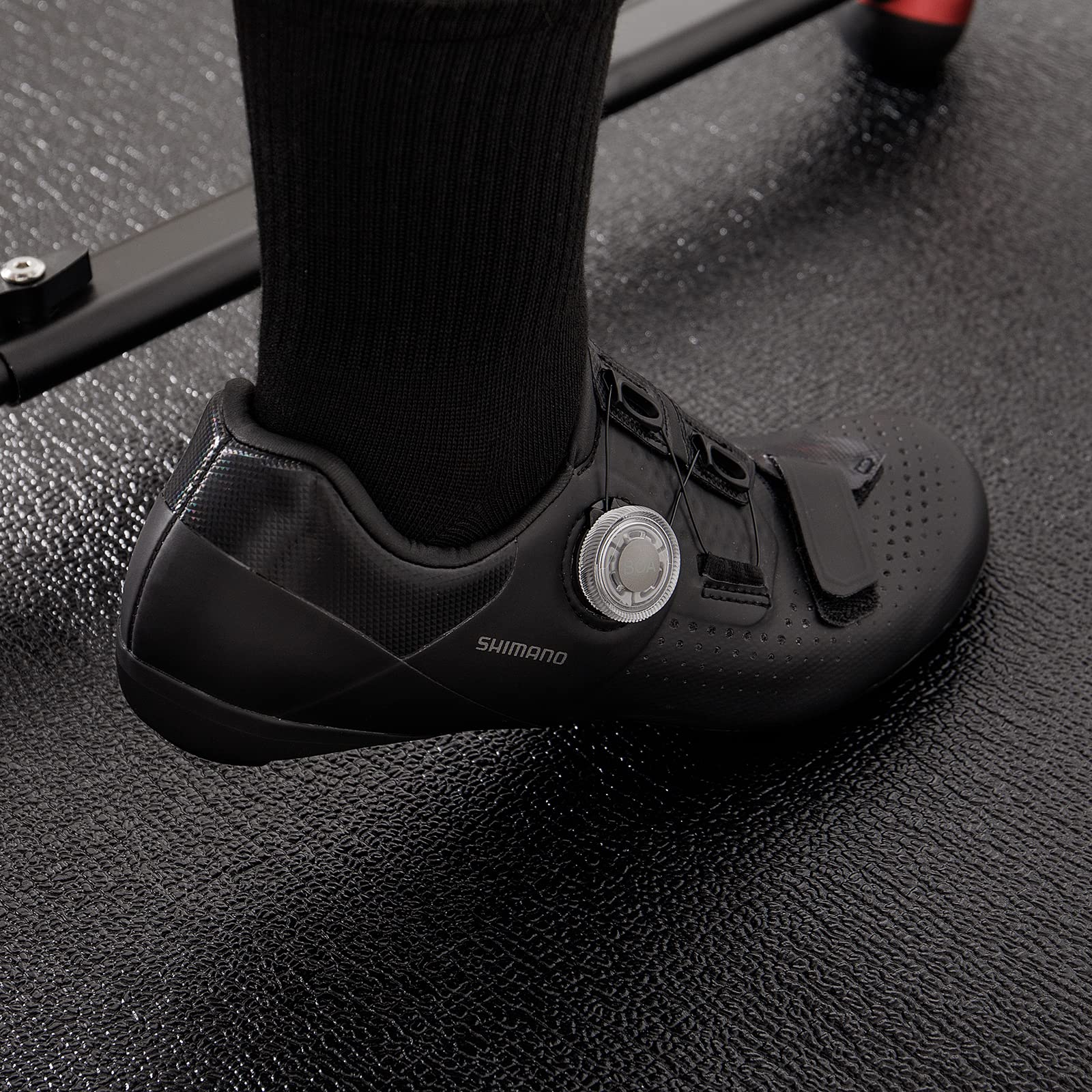 CXWXC Indoor Bike Trainer Floor Mat - Durable PVC Foam Exercise Mat for Peloton & Stationary Spin Bikes | Non-Slip Workout Mat for Home Gym & Fitness Training