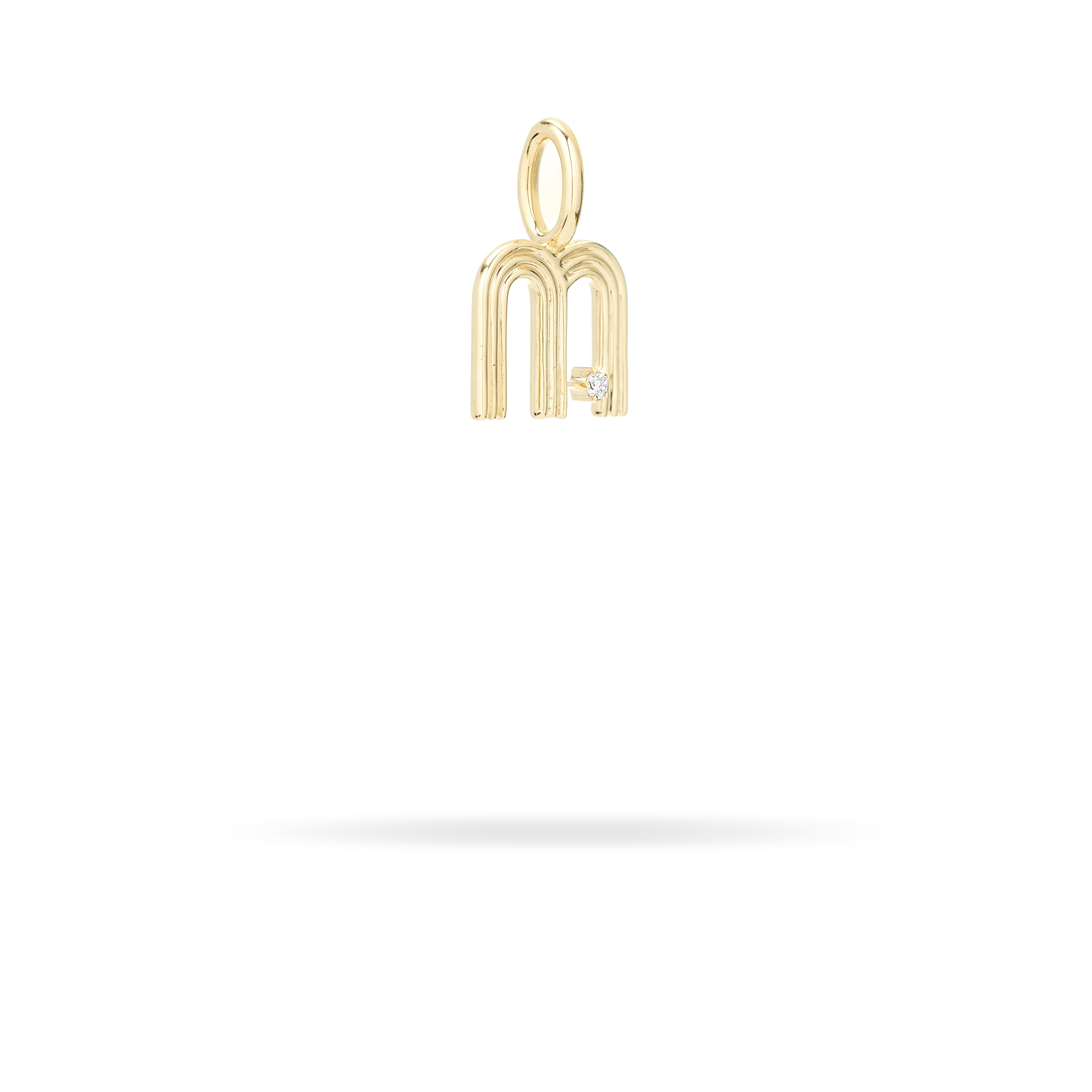Groovy Diamond Initial Mini Charm Necklace - Personalized Letter Pendant for Women - Perfect Gift for Birthday, Anniversary & Valentine's Day | Elegant Layering Jewelry for Everyday Wear