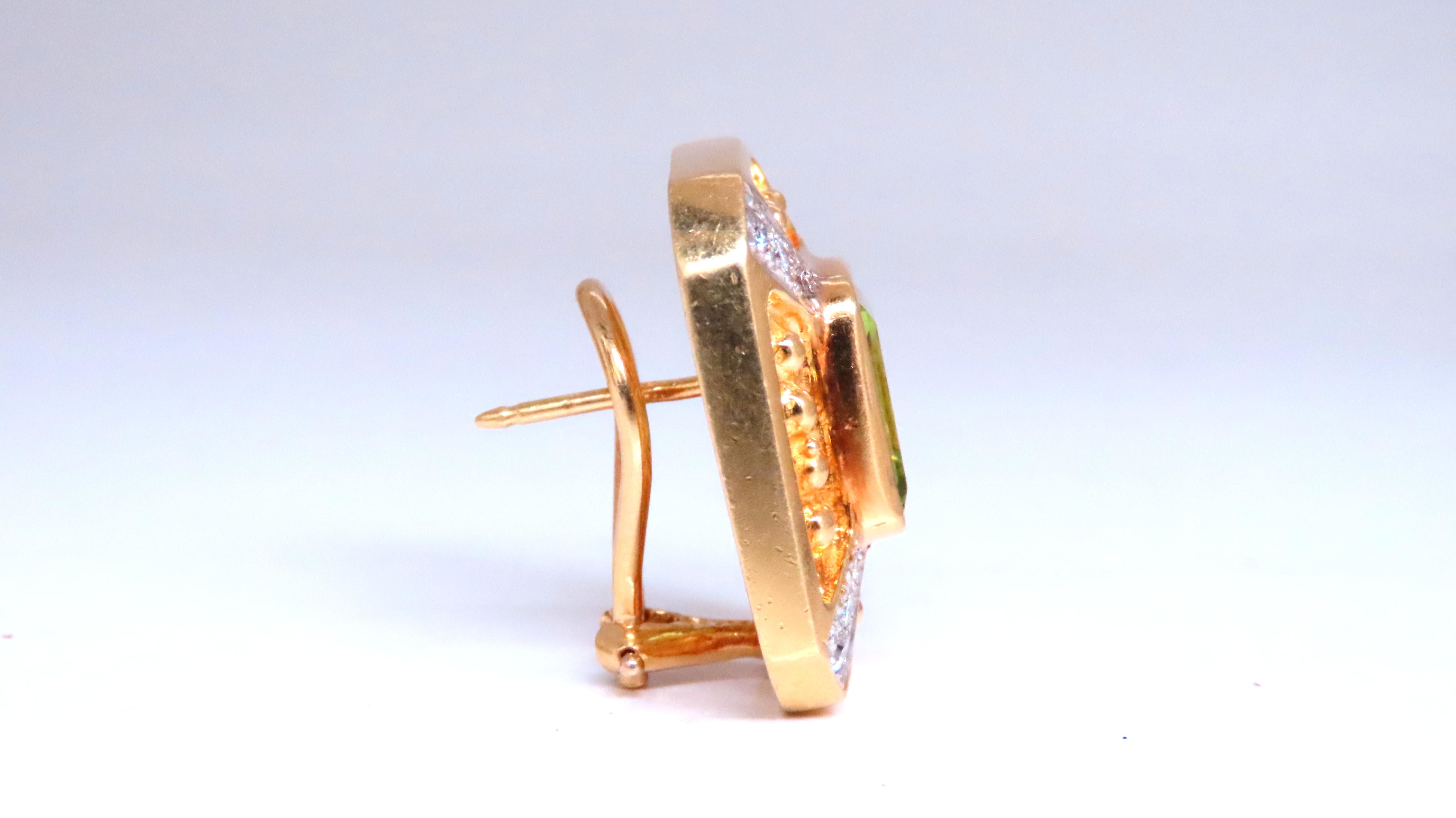 18kt Gold Square Domed Bead Spanish Revival Earrings - Vintage Style Jewelry for Women, Perfect for Parties, Weddings & Special Occasions