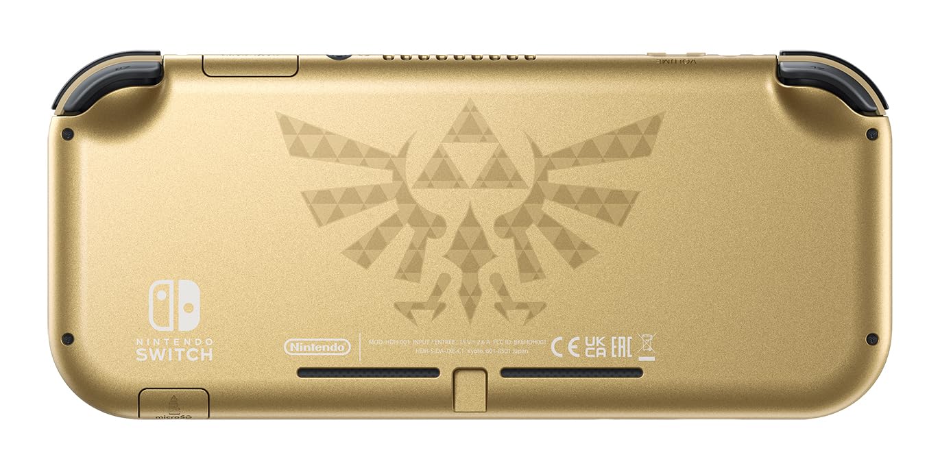 Nintendo Switch Lite Hyrule Edition - International Version | Portable Gaming Console for Travel & Home Play | Legend of Zelda Themed Handheld Device