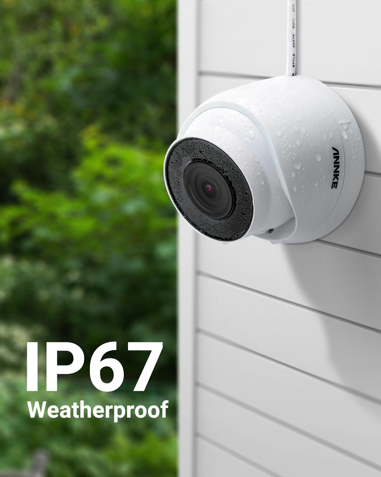 **Annke C500 5MP PoE Security Camera - Super HD Outdoor/Indoor CCTV System with Alexa, Audio, Color Night Vision, IP67 Waterproof & SD Slot (2-Pack) - Ideal for Home, Office & Business Surveillance**