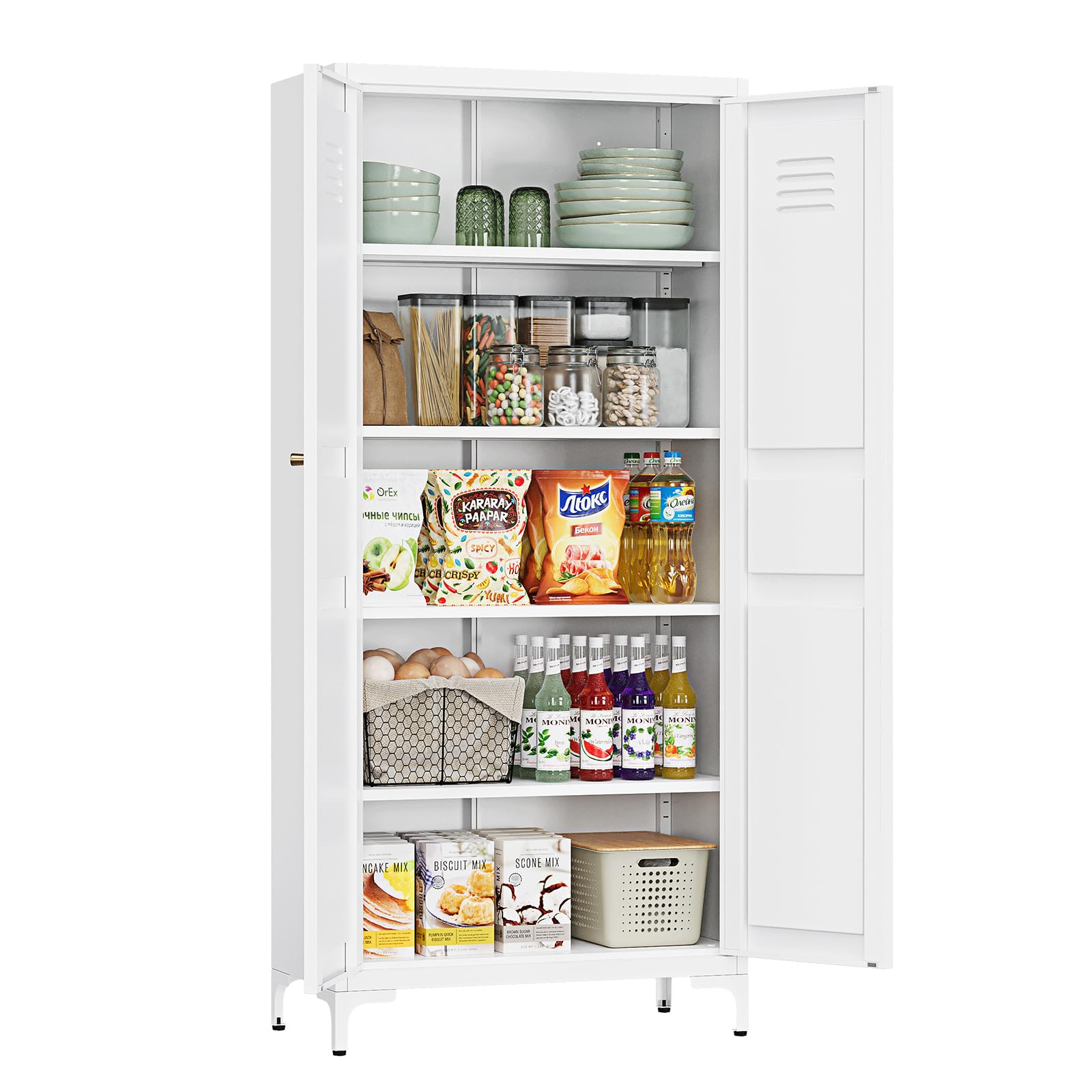 White Pantry Cabinet 61