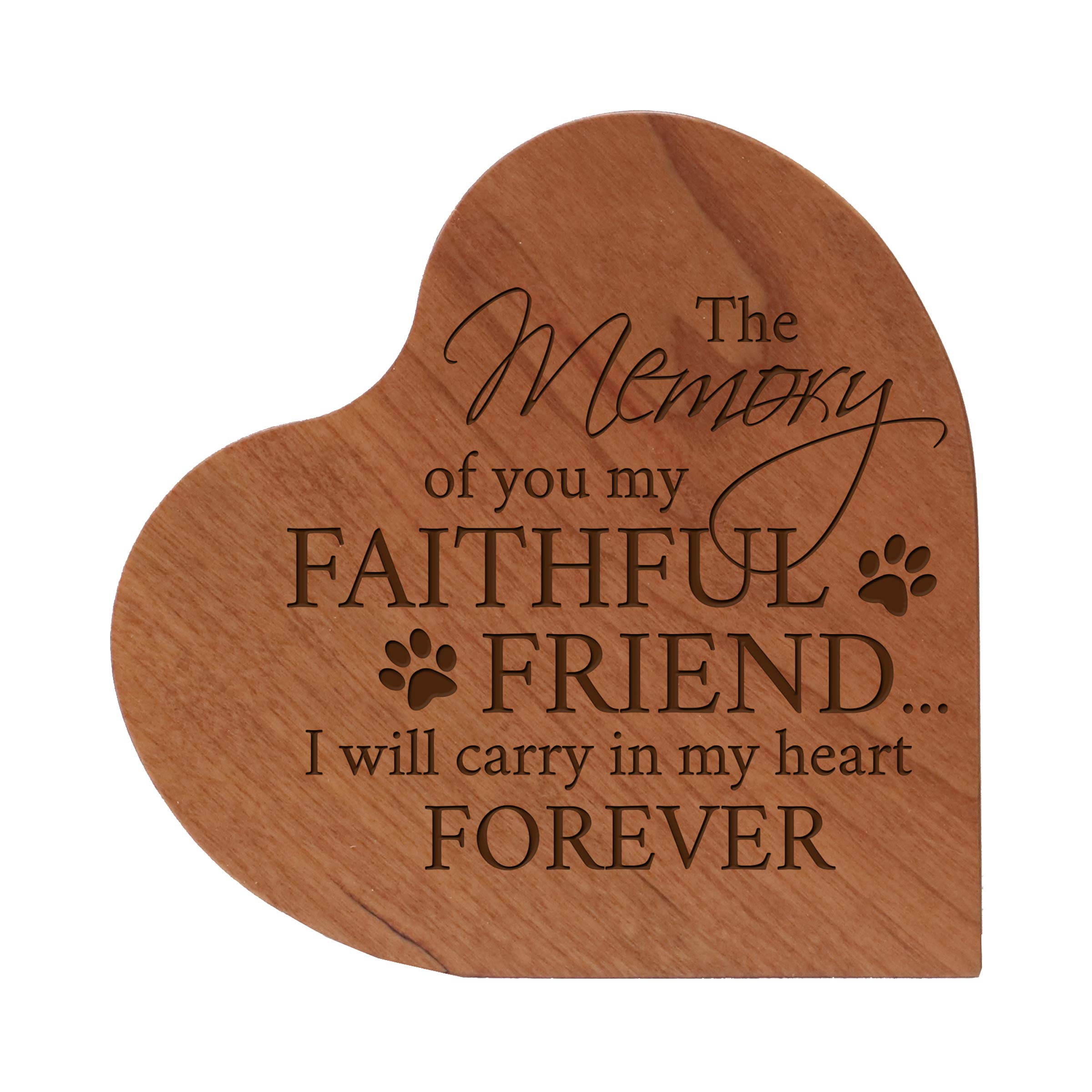 LifeSong Milestones Personalized Memorial Heart Urn - Small Wooden Pet Urn for Ashes - Cremation Urn for Cat & Dog Ashes - Memorial Gift for Loved Pets & Humans - Perfect for Home Memorials & Funeral Keepsakes