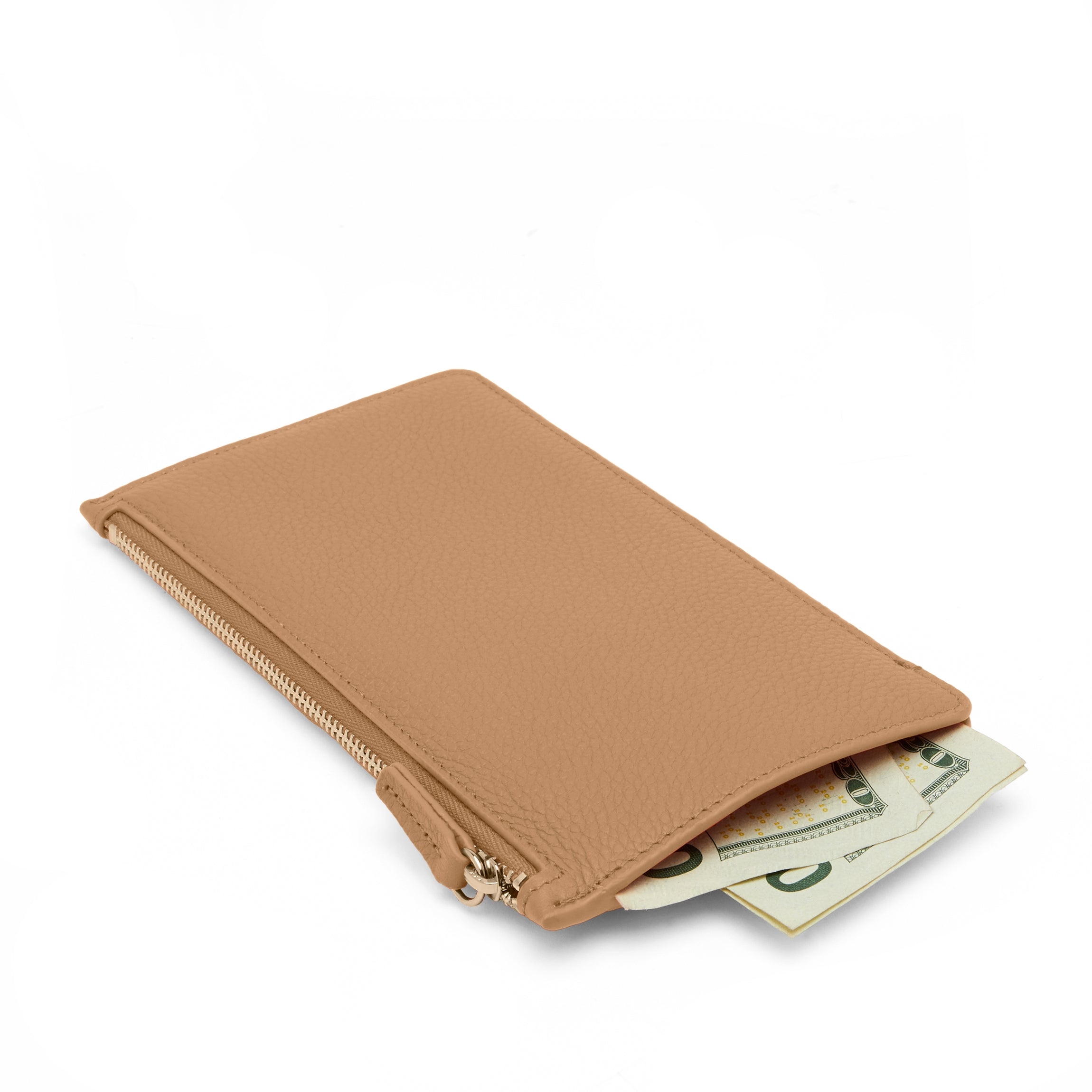 Premium Highland Slim Horizontal Wallet in Camel Leather - Stylish & Compact RFID Blocking Wallet for Men - Perfect for Everyday Use, Travel, and Business