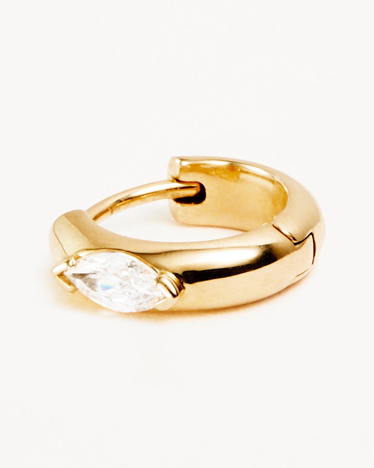 14K Solid Gold Petal of Hope Lab Grown Diamond Hoop Earrings for Women - Perfect for Weddings, Anniversaries & Special Occasions