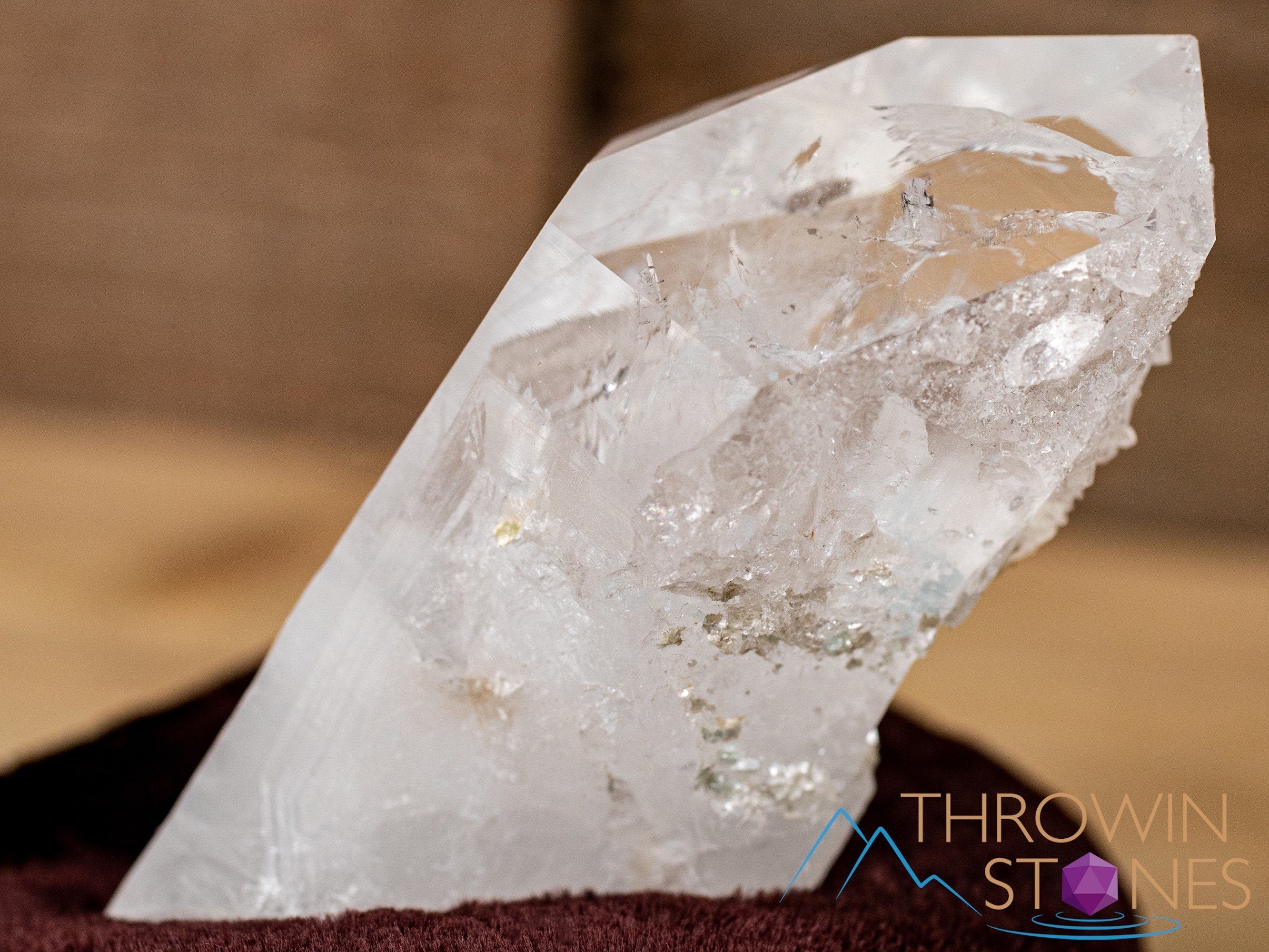 Natural COOKEITE in Clear QUARTZ Raw Crystal Specimen - Healing Stones Collection, Unique Housewarming Gift & Spiritual Home Decor (40831) - Perfect for Meditation, Energy Work & Crystal Healing