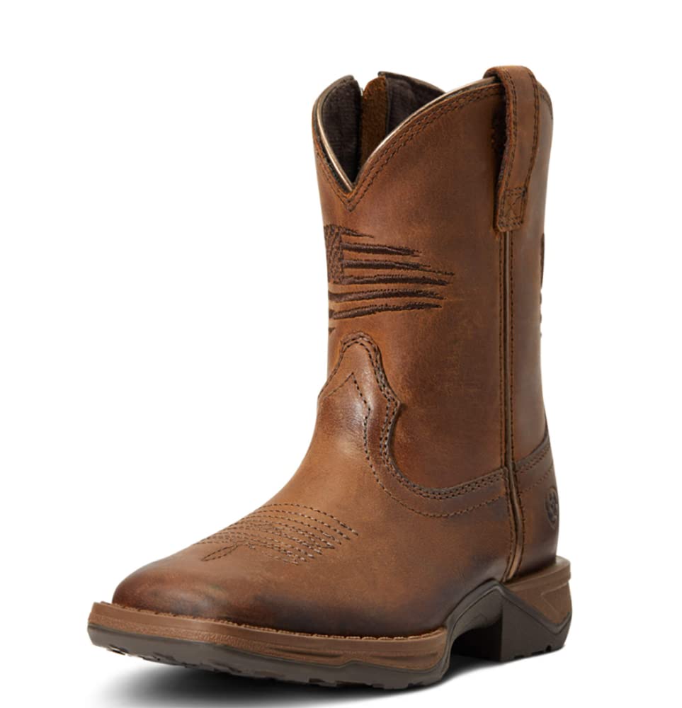 Ariat Kids' Anthem Patriot Western Boot - Durable Cowboy Boots for Boys & Girls - Perfect for Rodeo, Riding & Outdoor Adventures