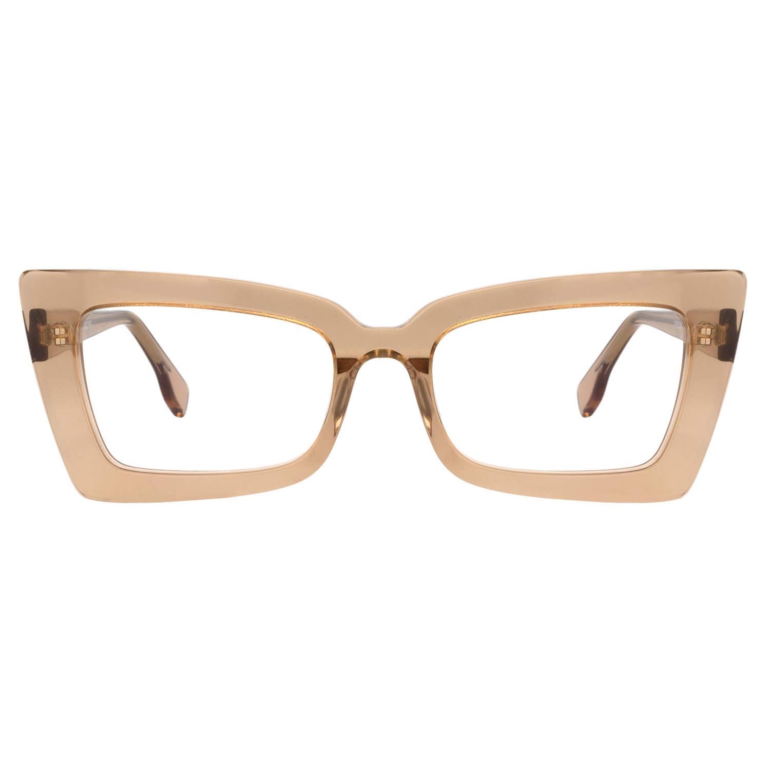 Zeelool Retro Blue Light Blocking Glasses for Women - Thick Acetate Rectangle Frame (VFP0236) | Computer Glasses for Office & Gaming, UV Protection for Eye Strain Relief