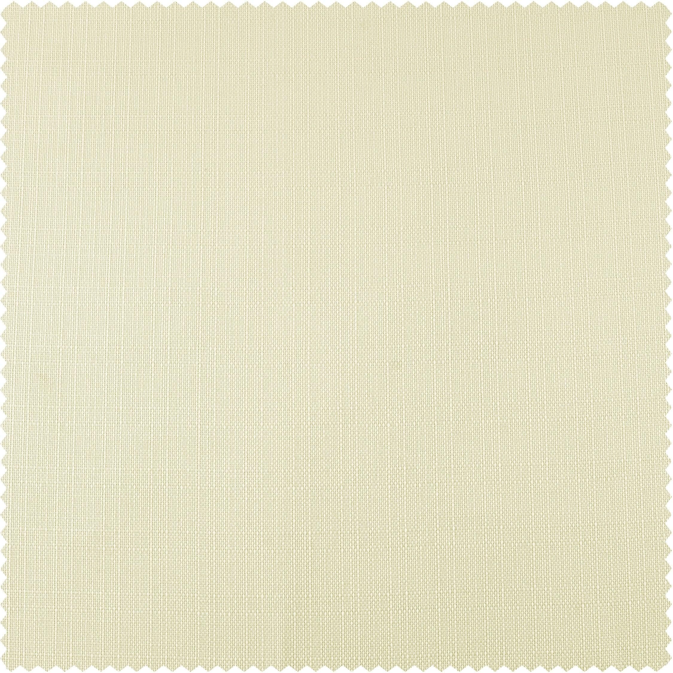 Gravity Ivory Italian Faux Linen Fabric Swatch - Premium Home Decor Upholstery Material for Sofas, Curtains & DIY Craft Projects