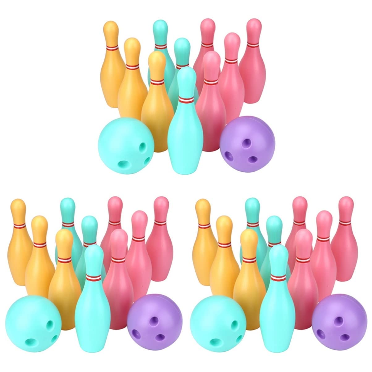 iBasenice 3-Piece Kids Bowling Set - Fun Indoor Bowling Game for Toddlers & Children - Perfect for Birthday Gifts, Family Game Night & Preschool Learning Activities