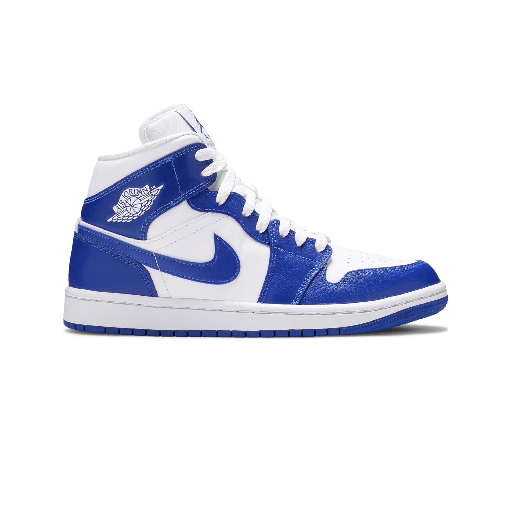 Air Jordan 1 Mid 'Kentucky Blue' Basketball Shoes for Men - Premium Leather Sneakers for Casual Wear & Street Style | Perfect for Basketball, Gym & Everyday Fashion