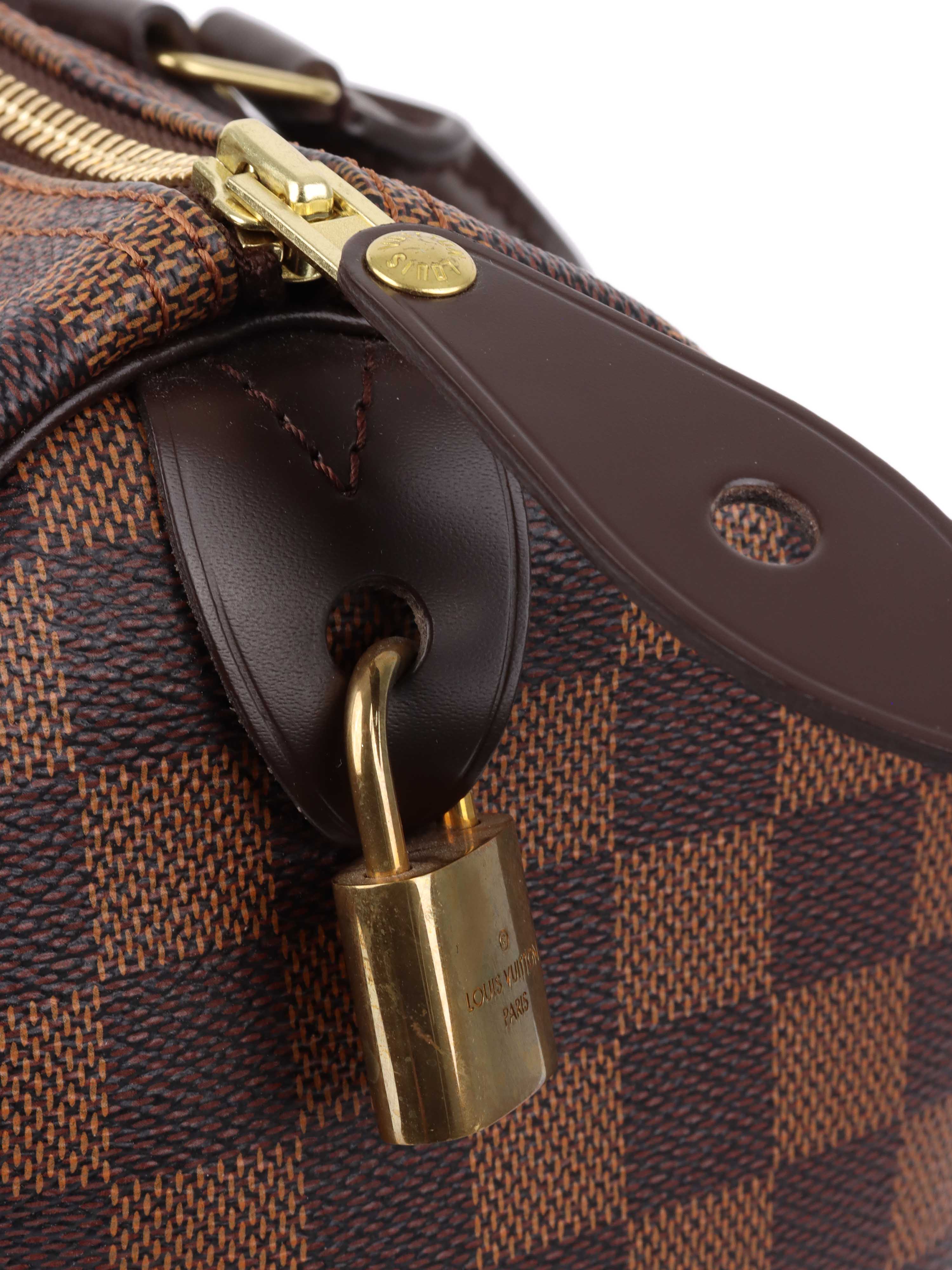 Louis Vuitton Damier Ebene Speedy 30 Handbag - Authentic Luxury Crossbody Bag for Women | Perfect for Travel, Work & Everyday Use