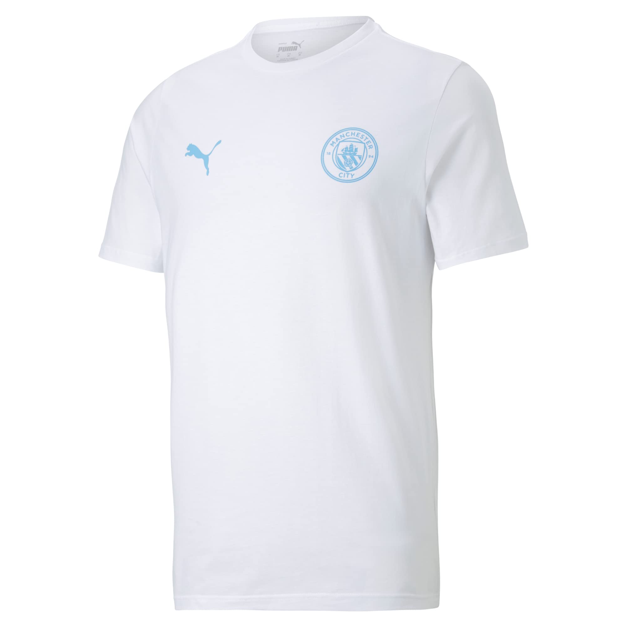 Manchester City FC Men's Essential T-Shirt - Official Soccer Jersey for Fans & Supporters - Perfect for Match Days & Casual Wear