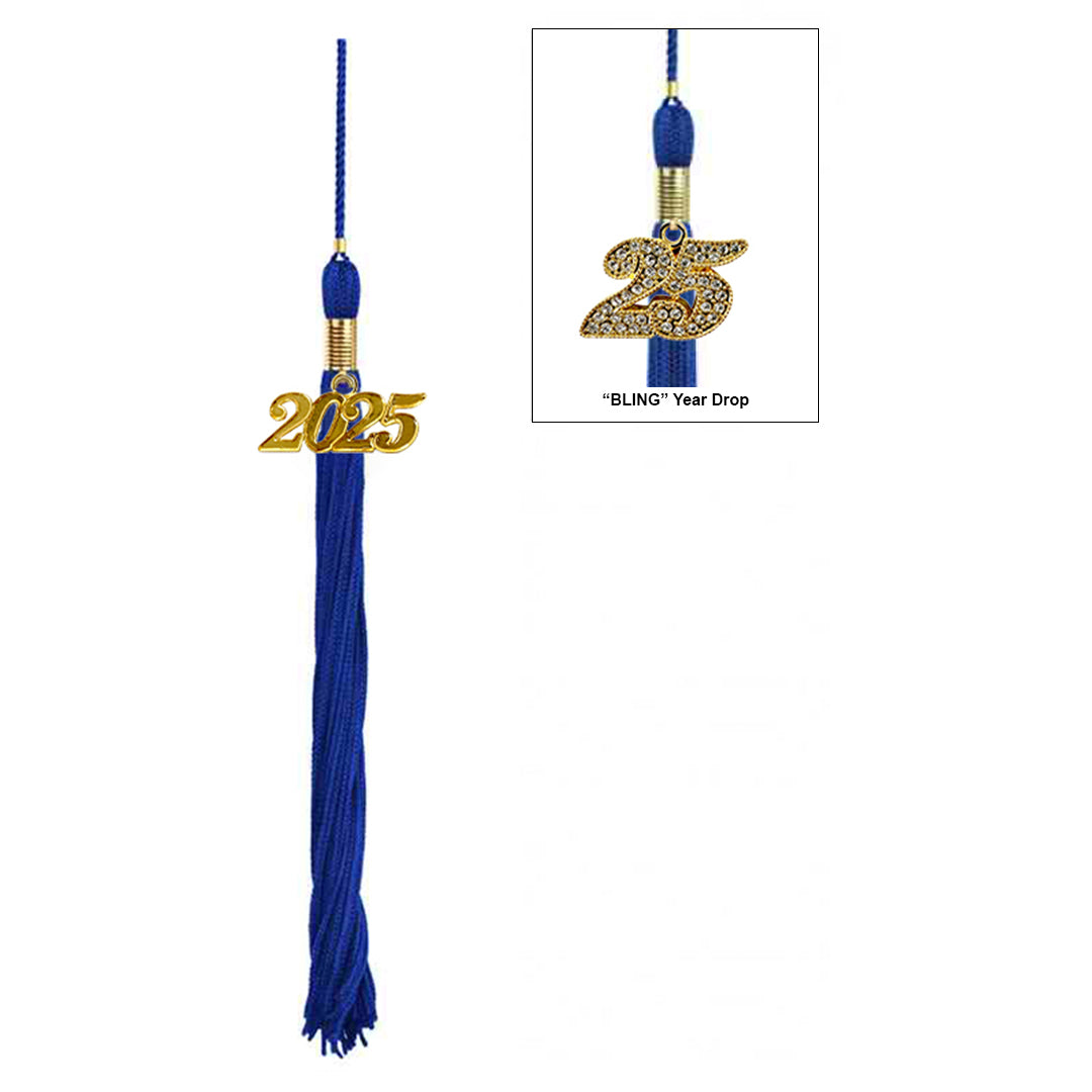 Royal Blue Matte High School Graduation Cap with Tassel - Perfect for Graduation Ceremonies, Photo Shoots & School Events