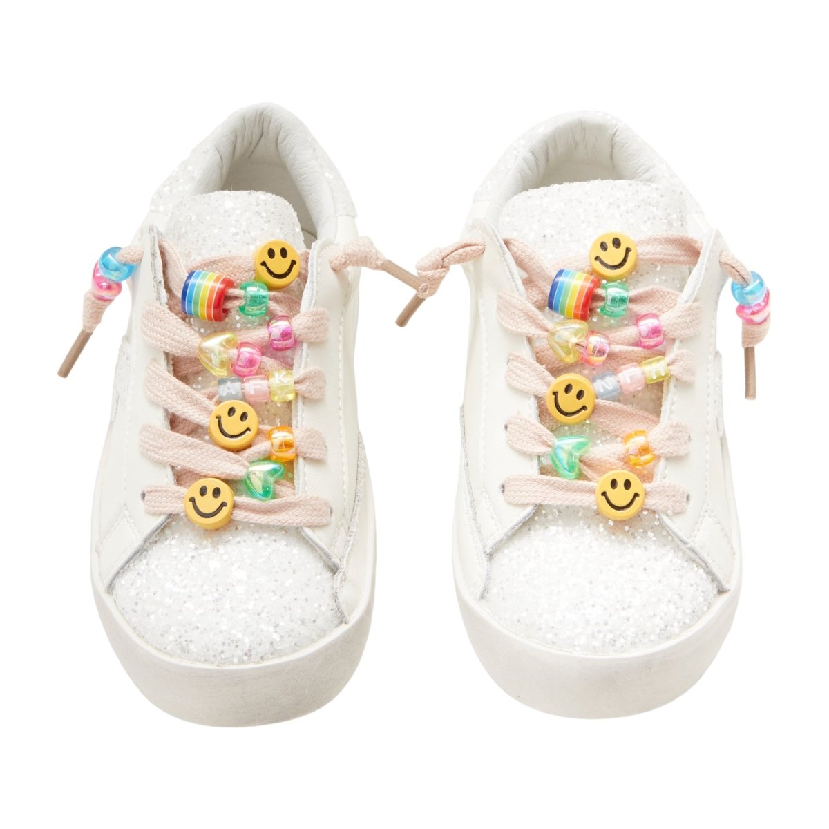MIA Rainbow Beaded Sneakers for Women - Stylish Handmade Beaded Casual Shoes for Walking, Running & Fashion - Perfect for Summer, Festivals & Boho Outfits