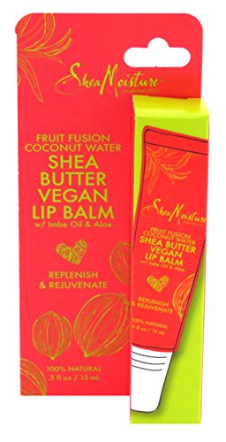 Shea Moisture Fruit Fusion & Coconut Water Lip Balm - 0.5oz (15ml) Hydrating Lip Care, 2 Pack - Perfect for Dry Lips, Winter Protection & On-The-Go Moisture