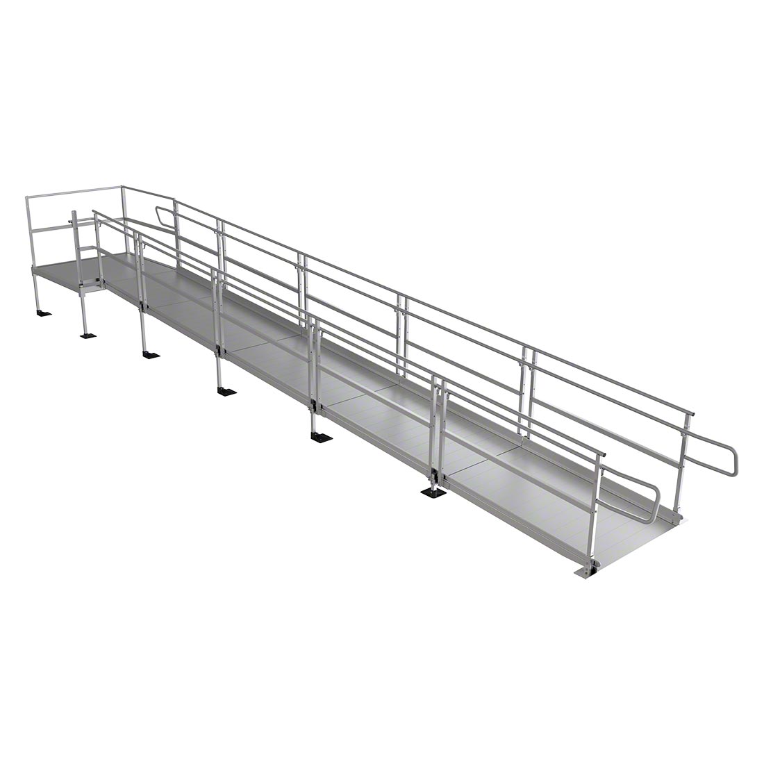Pathway 3G Modular Ramp System - Heavy Duty Aluminum Wheelchair Ramp for Home & Business Access - Perfect for Steps, Doorways & Vehicles