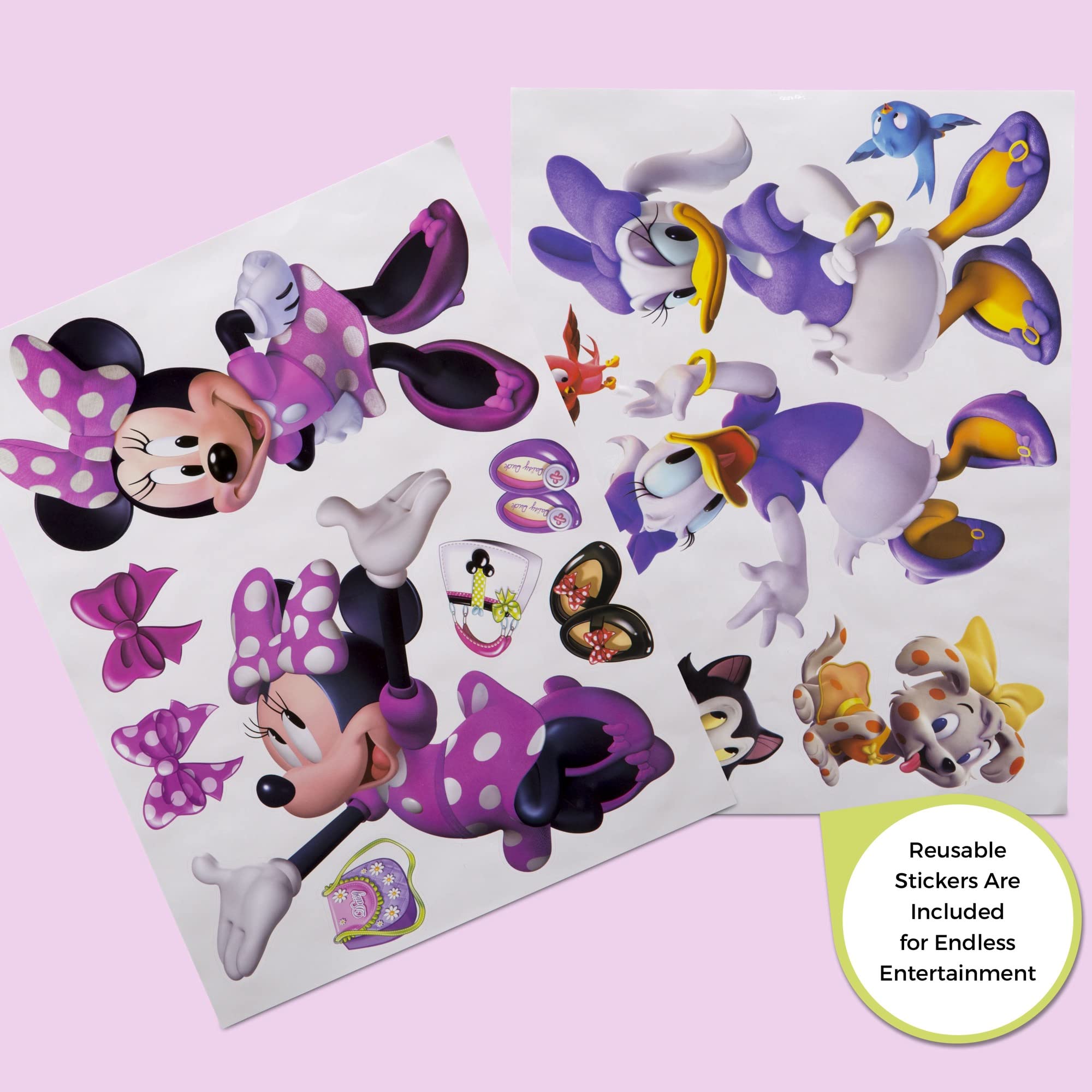 Delta Children 6-Bin Toy Storage Organizer with Disney Minnie Mouse Chair & Desk - Kids Playroom Organization Solution for Toys, Books & Art Supplies