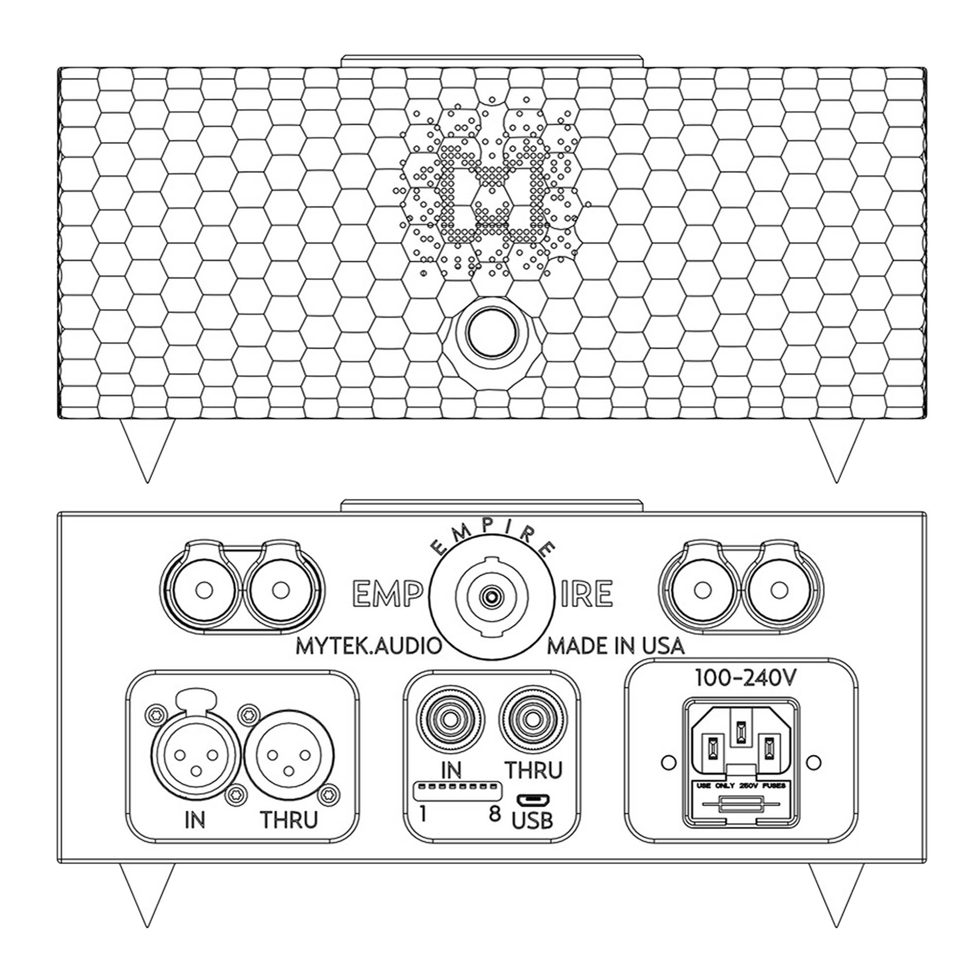 Mytek Empire Monoblocks - High-End Audio Power Amplifiers for Audiophiles | Perfect for Home Theater & Studio Recording Systems