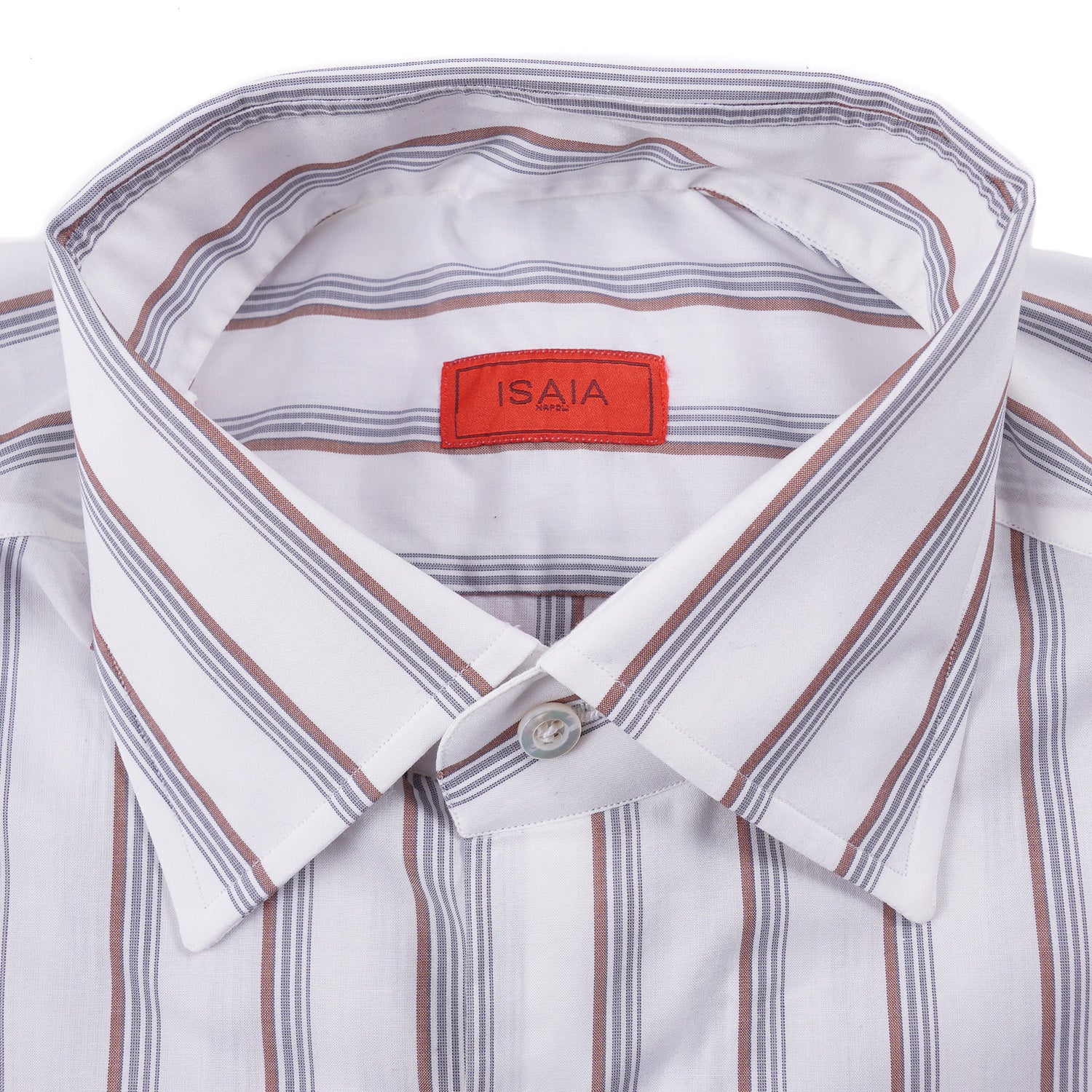 Isaia Modern 'Mix Fit' Striped Cotton Dress Shirt for Men | Premium Slim Fit Business Casual Shirt | Perfect for Office, Weddings & Formal Events