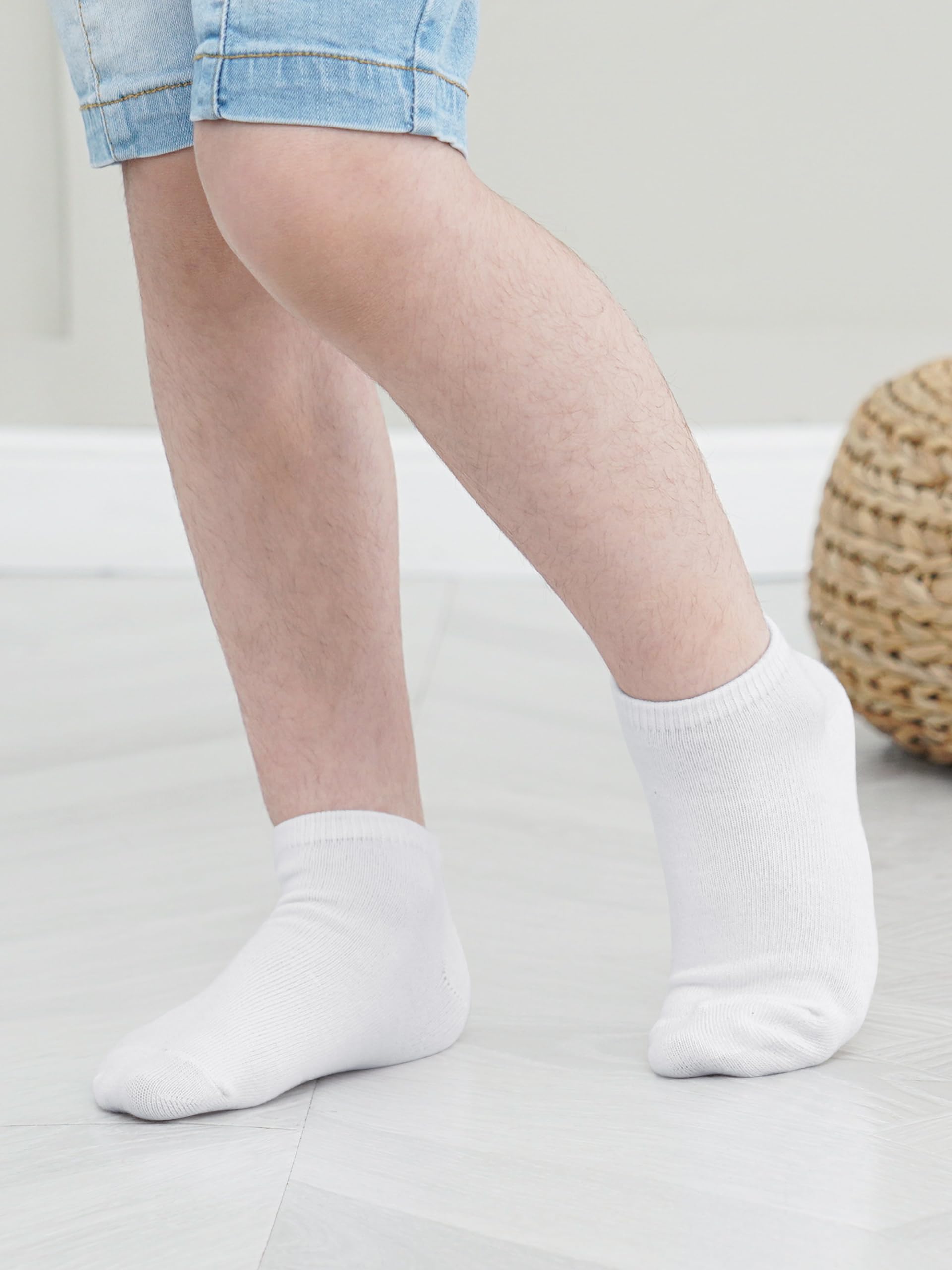 **Glooarm 25 Pairs Toddler Socks for Boys & Girls - Soft Ankle Socks with Half Cushion for Kids - Comfortable Low Cut Socks for School, Play & Everyday Wear**