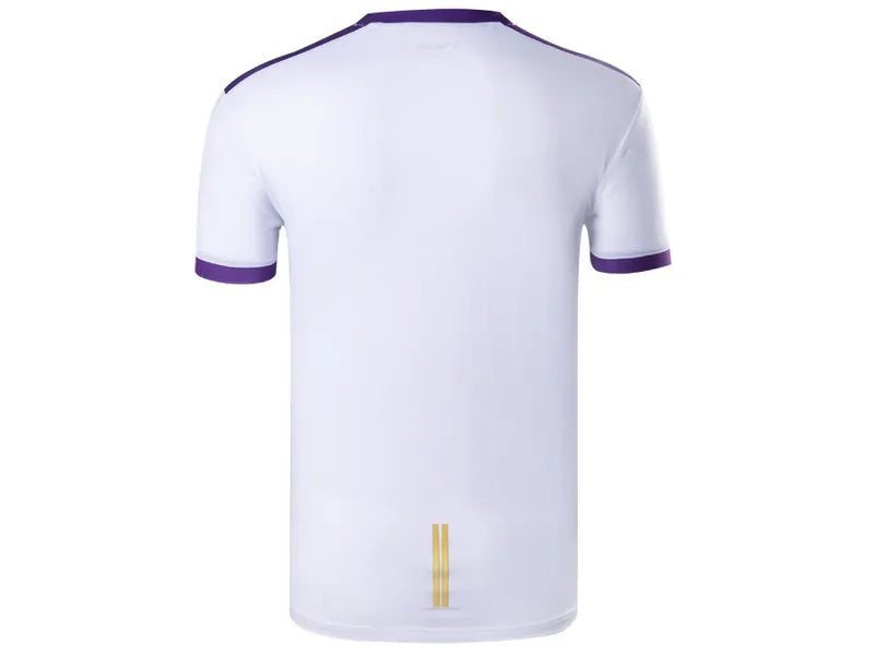 Victor T 35000 J Unisex Badminton Game T-Shirt - Breathable Quick-Dry Sports Shirt for Men & Women (Lilac) - Perfect for Badminton, Tennis, Gym & Casual Wear