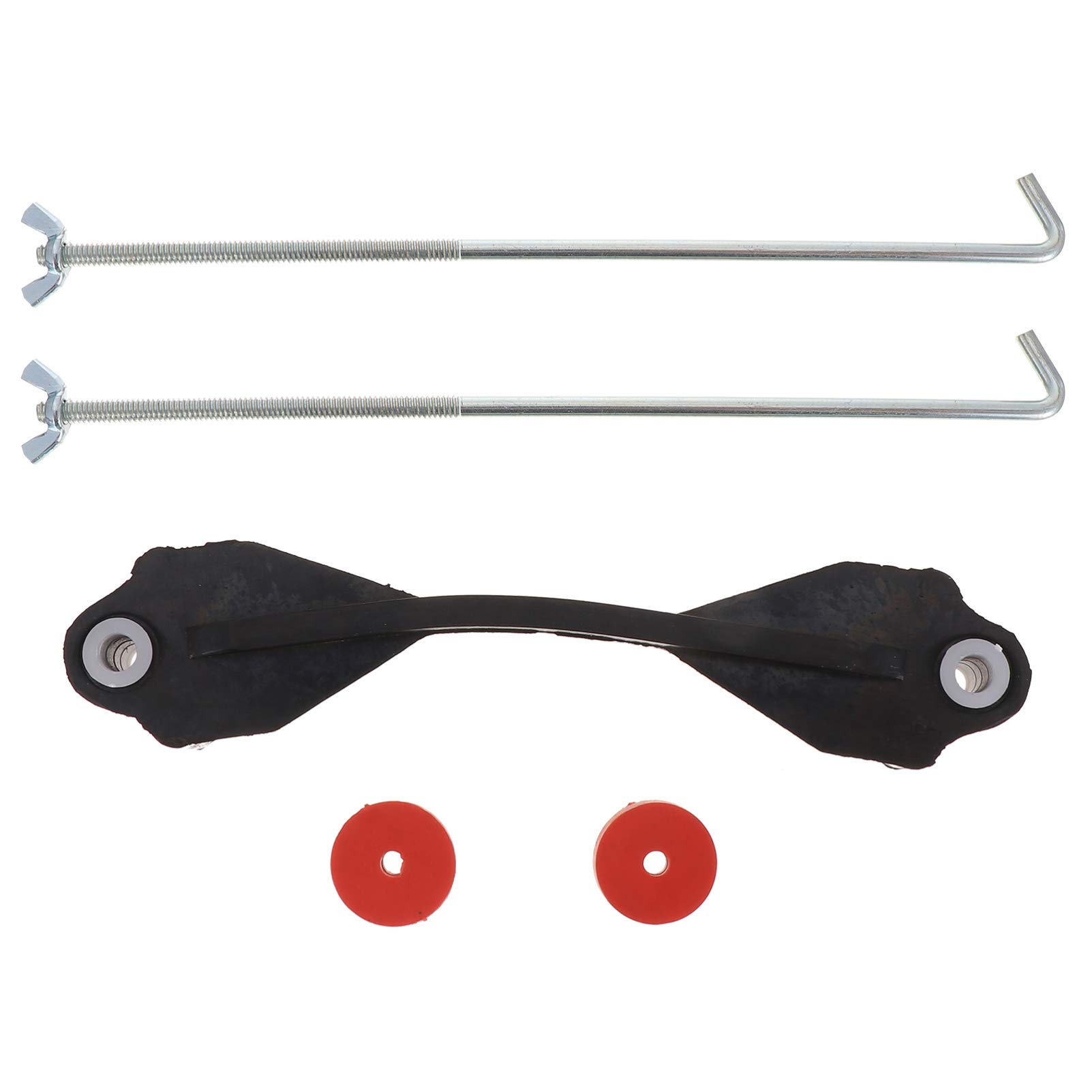 VICASKY Universal Car Battery Hold Down Bracket Kit - Adjustable Battery Stand with Rubber Coupler & Bolts for Secure Storage - Perfect for Vehicle Battery Maintenance & Replacement (Fits 7 Car Models)