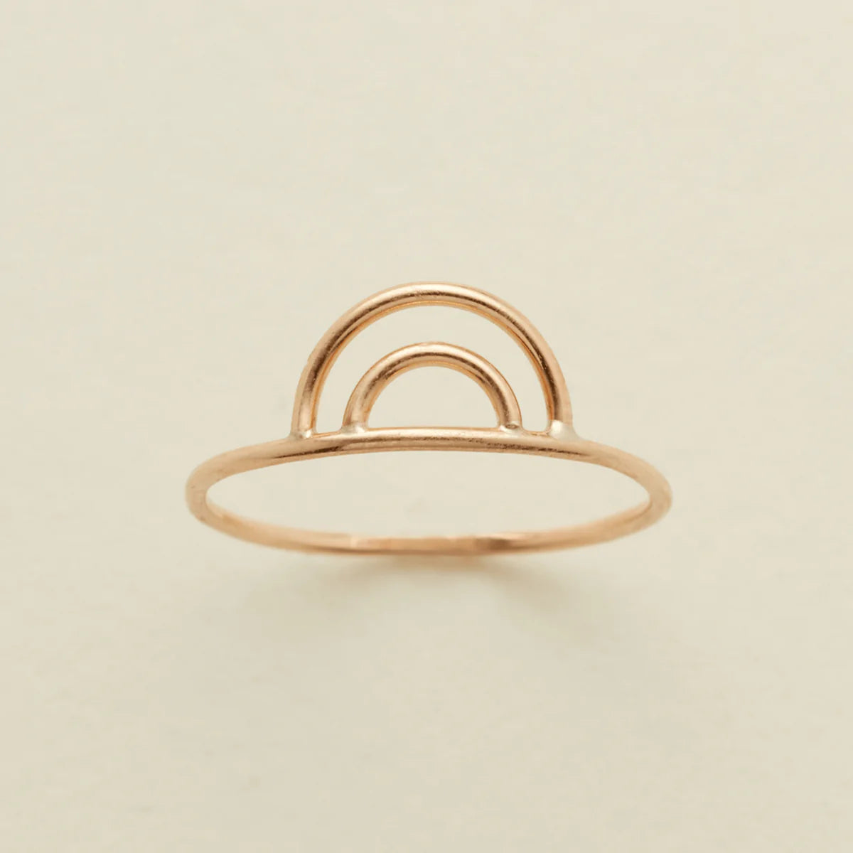 14K Gold Filled Rainbow Stacking Ring Set - Dainty Colorful Rings for Women - Perfect for Layering, Gift Giving & Everyday Wear