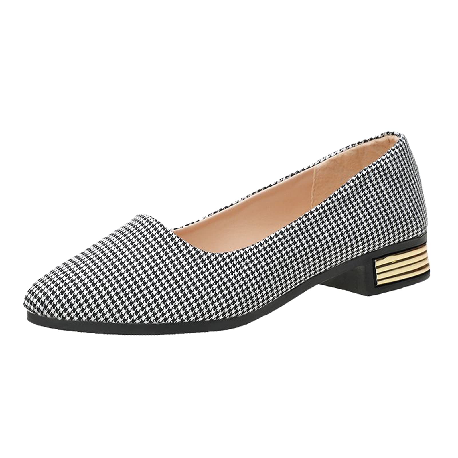 USYFAKGH Women's Comfortable Ballet Flats - Soft Pointed Toe Slip On Casual Shoes for Work, Walking & Everyday Wear