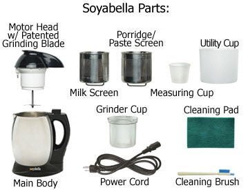 Soyabella Deluxe Soymilk Maker - Automatic Nut Milk Machine for Almond, Cashew & Soy Milk - Perfect for Vegan, Dairy-Free & Healthy Home Cooking
