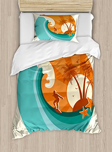 Orange Cream and Teal