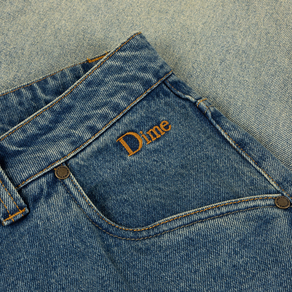 Vintage Baggy Denim Pants for Men & Women - Distressed Sandblasted Indigo Jeans | Casual Streetwear, Hip Hop Fashion, 90s Retro Style