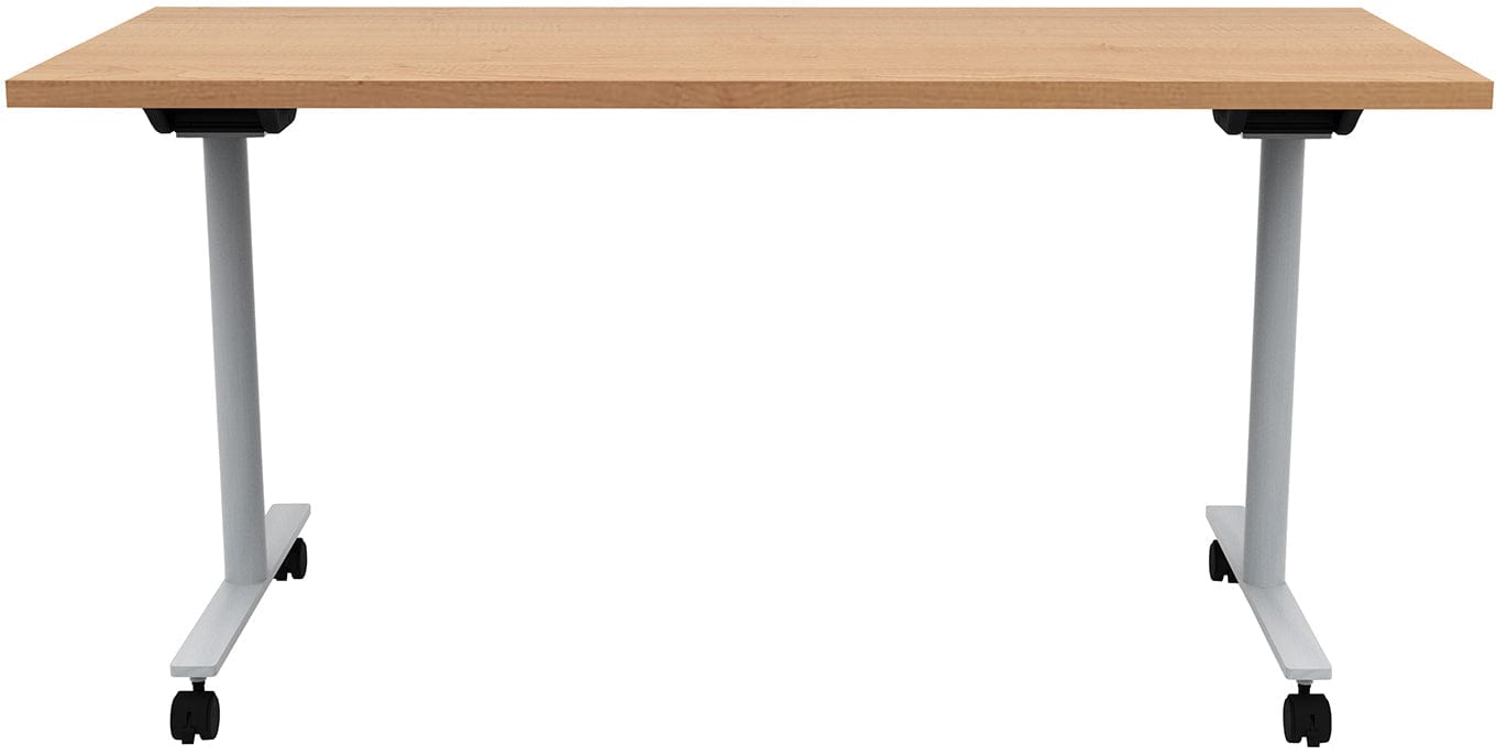 Safco JURNI 60 x 24 Inch Flip Top Table with Locking Casters [JN6024NFLPCA] - Perfect for Office, Classroom, and Home Workspace Use