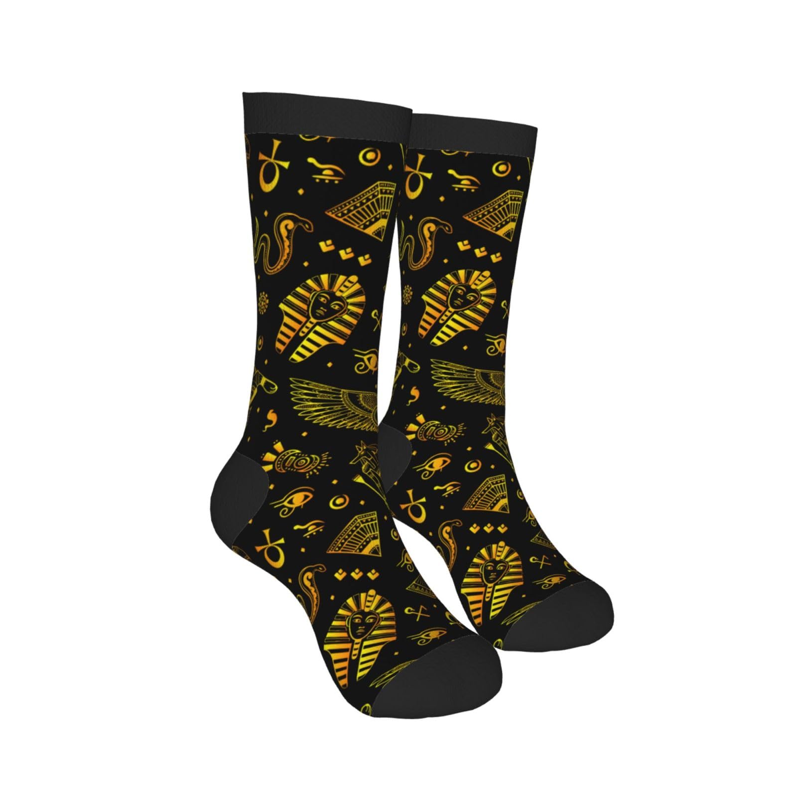 Bassyil Novelty Crew Socks - Fun Crazy Dress Socks for Women & Men - Comfortable Casual Socks for Work, Party, and Everyday Wear