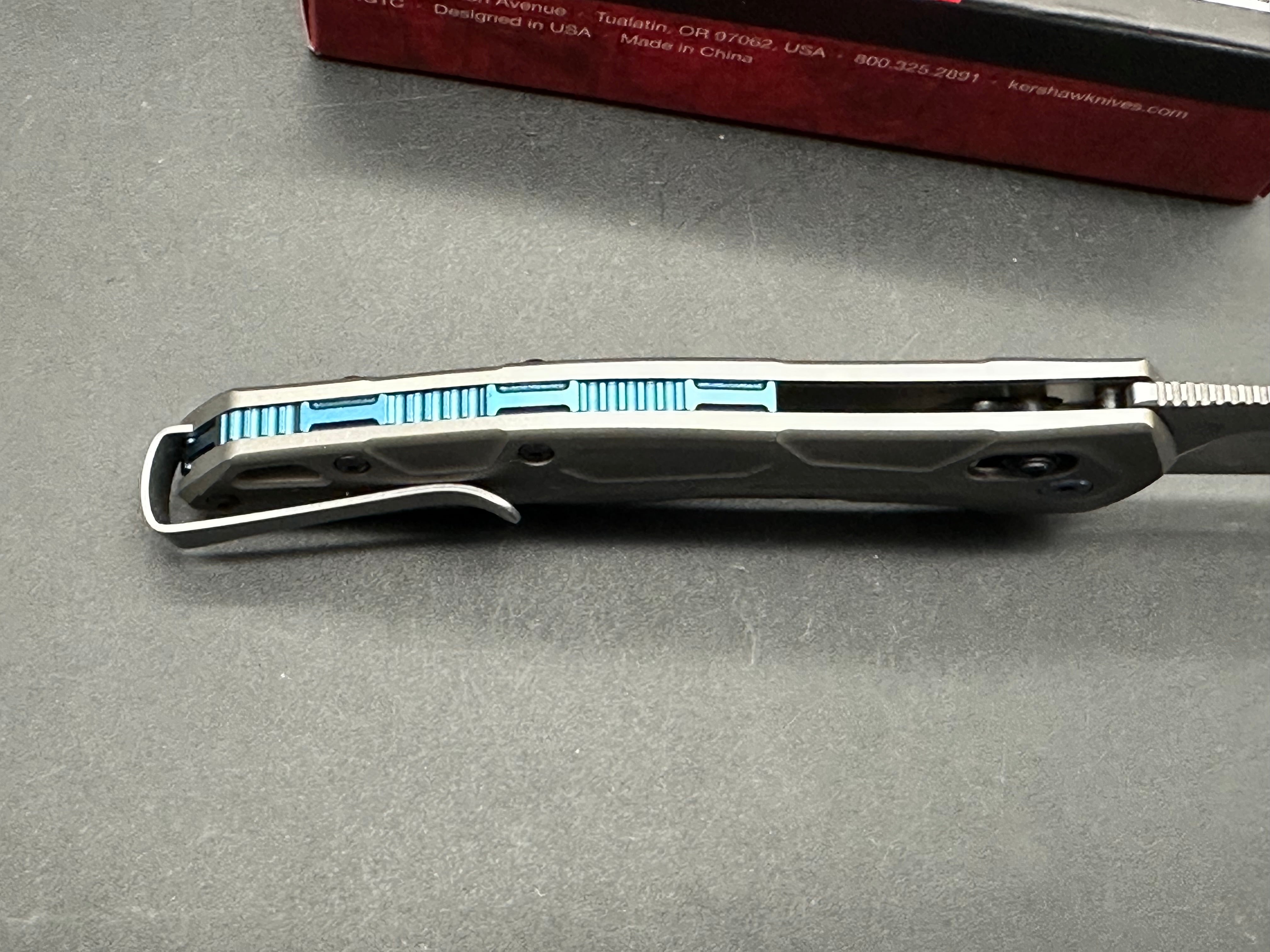 Kershaw COVALENT Titanium Folding Knife with S35VN Steel Blade - EDC, Camping, Hiking & Outdoor Survival Gear