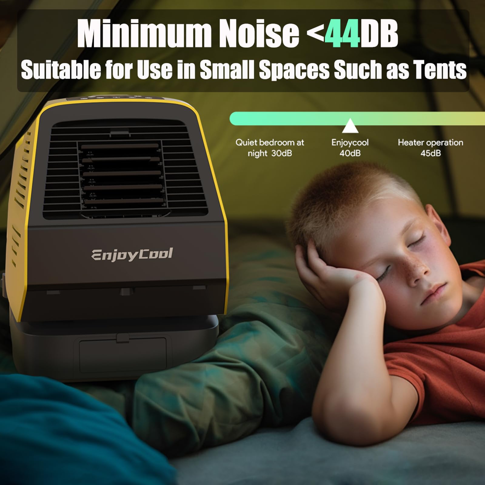 2380BTU Portable Air Conditioner - Fast Cooling Outdoor AC Unit for Tents, Camping & RVs | Built-in Cool/Fan/Sleep Modes | 24V 220W Low Power Consumption | Perfect for Summer Outdoor Adventures & Emergency Cooling