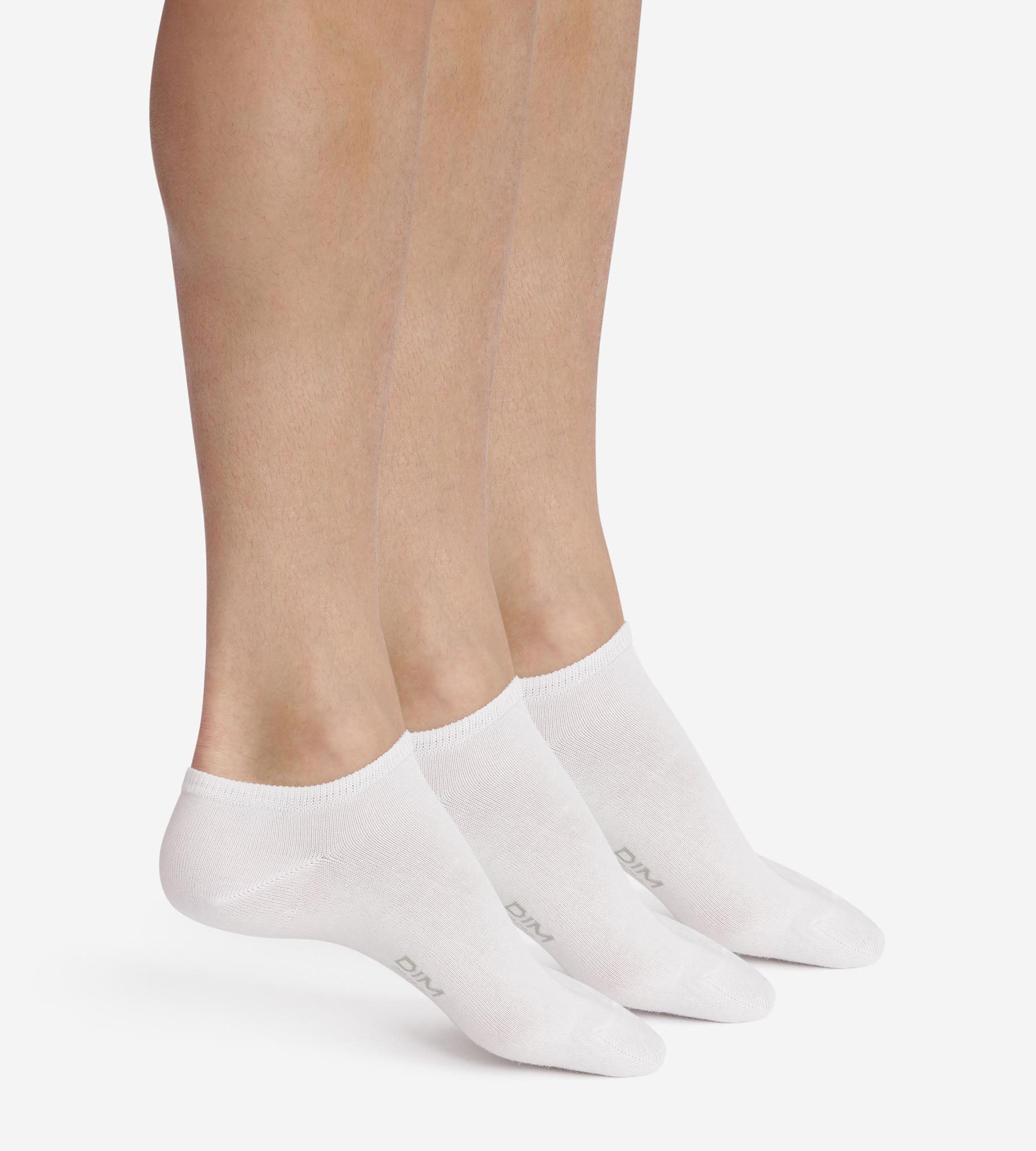 3 Pairs Men's Low-Cut Socks White Cotton - Comfortable & Breathable for Everyday Wear, Sports & Casual Outfits