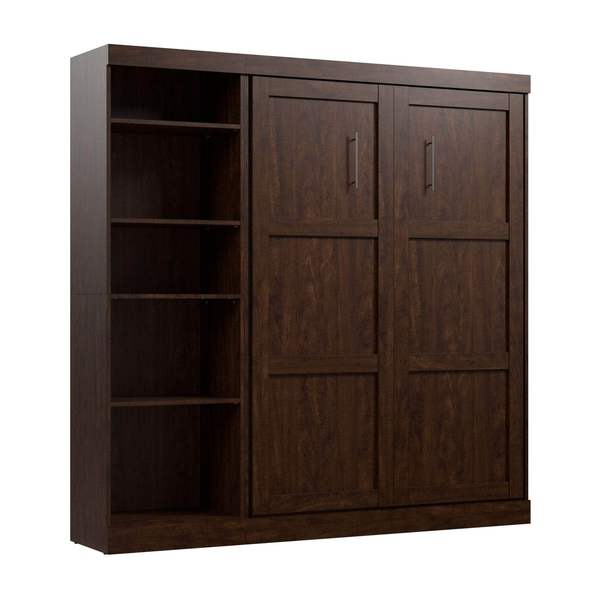 Pur Full Murphy Full Bed with Storage Unit (84W) - 7 Color Options | Space-Saving Wall Bed for Small Apartments & Guest Rooms